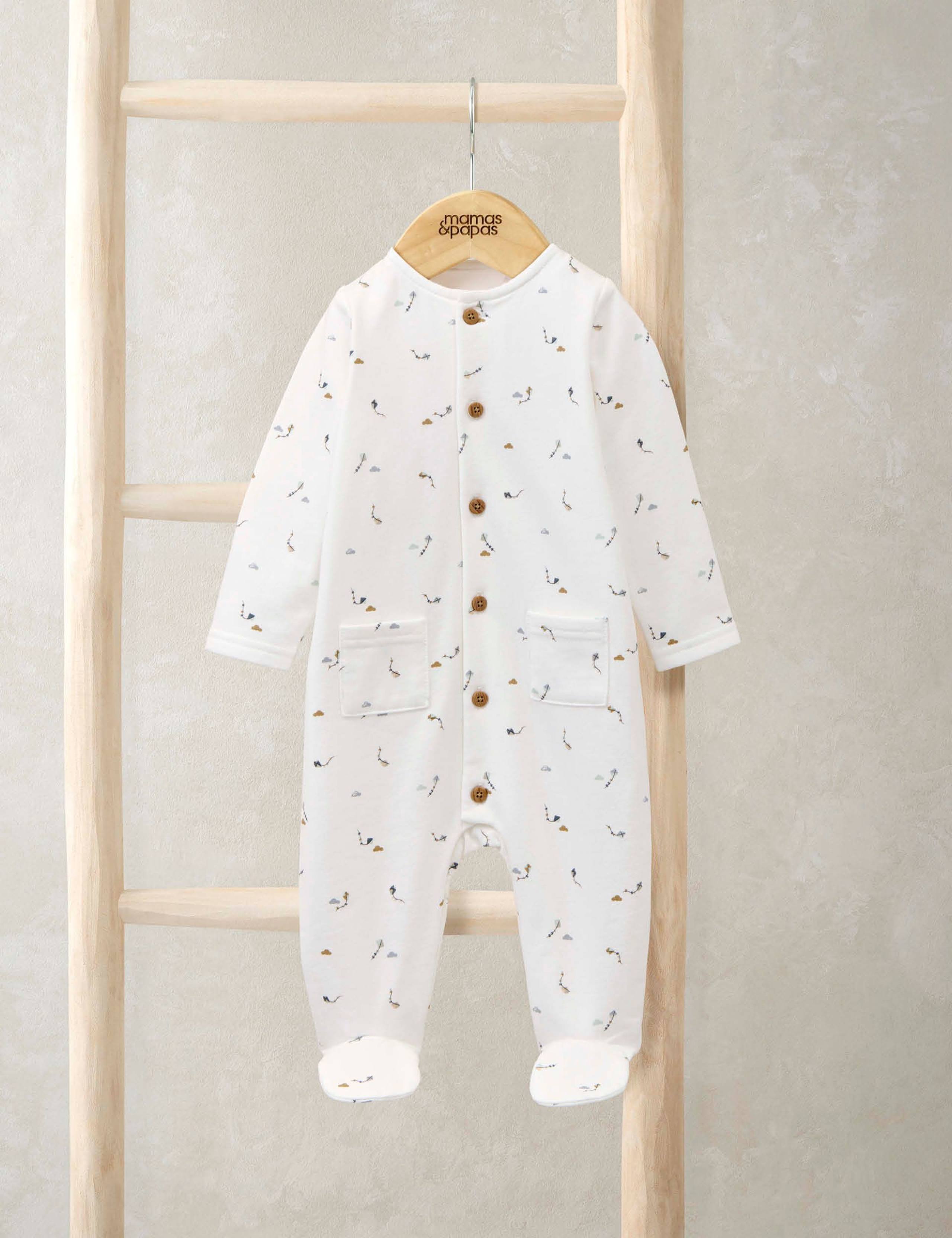 Pure Cotton Kite Print All In One (0-9 Mths) 1 of 2