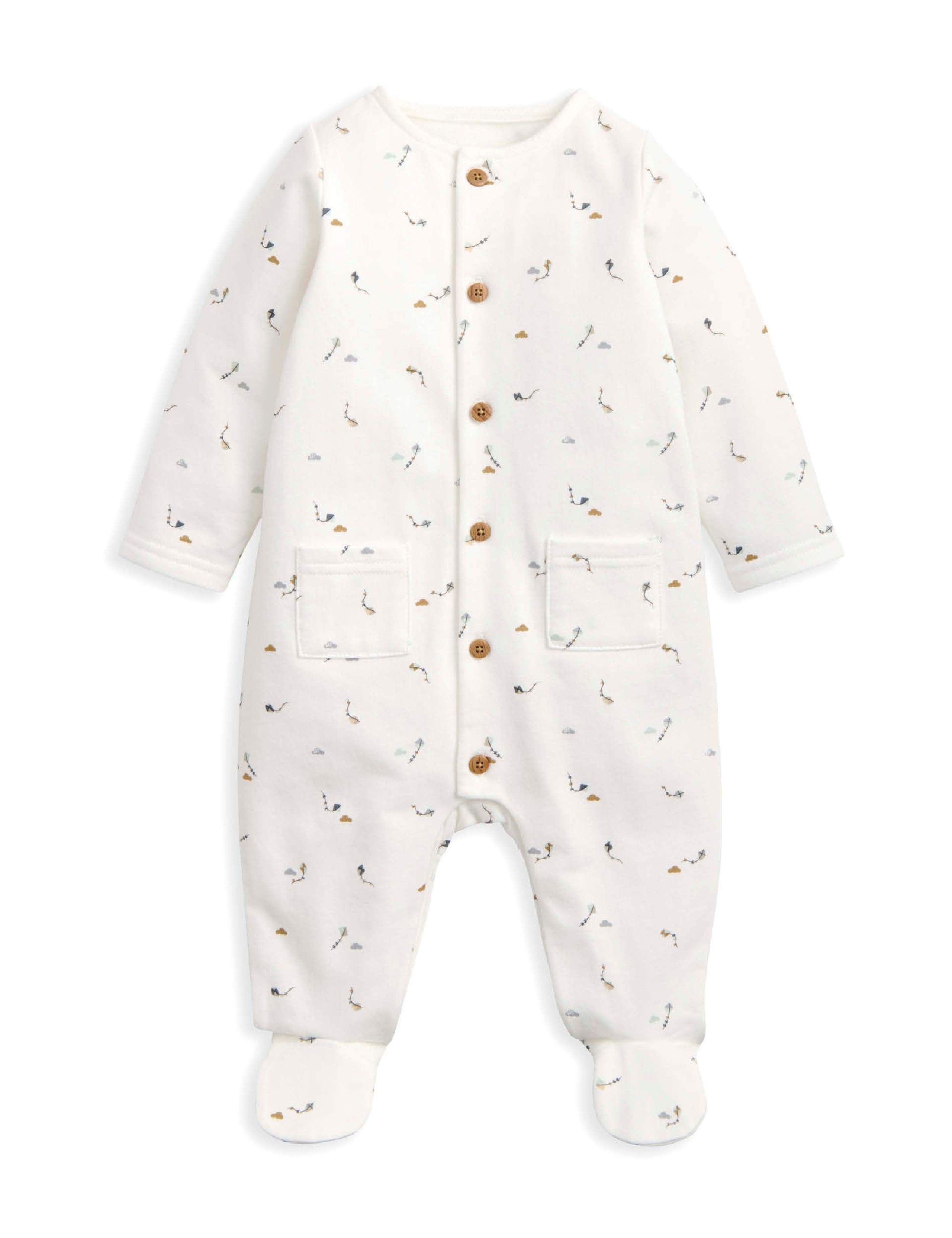 Pure Cotton Kite Print All In One (0-9 Mths) 2 of 2