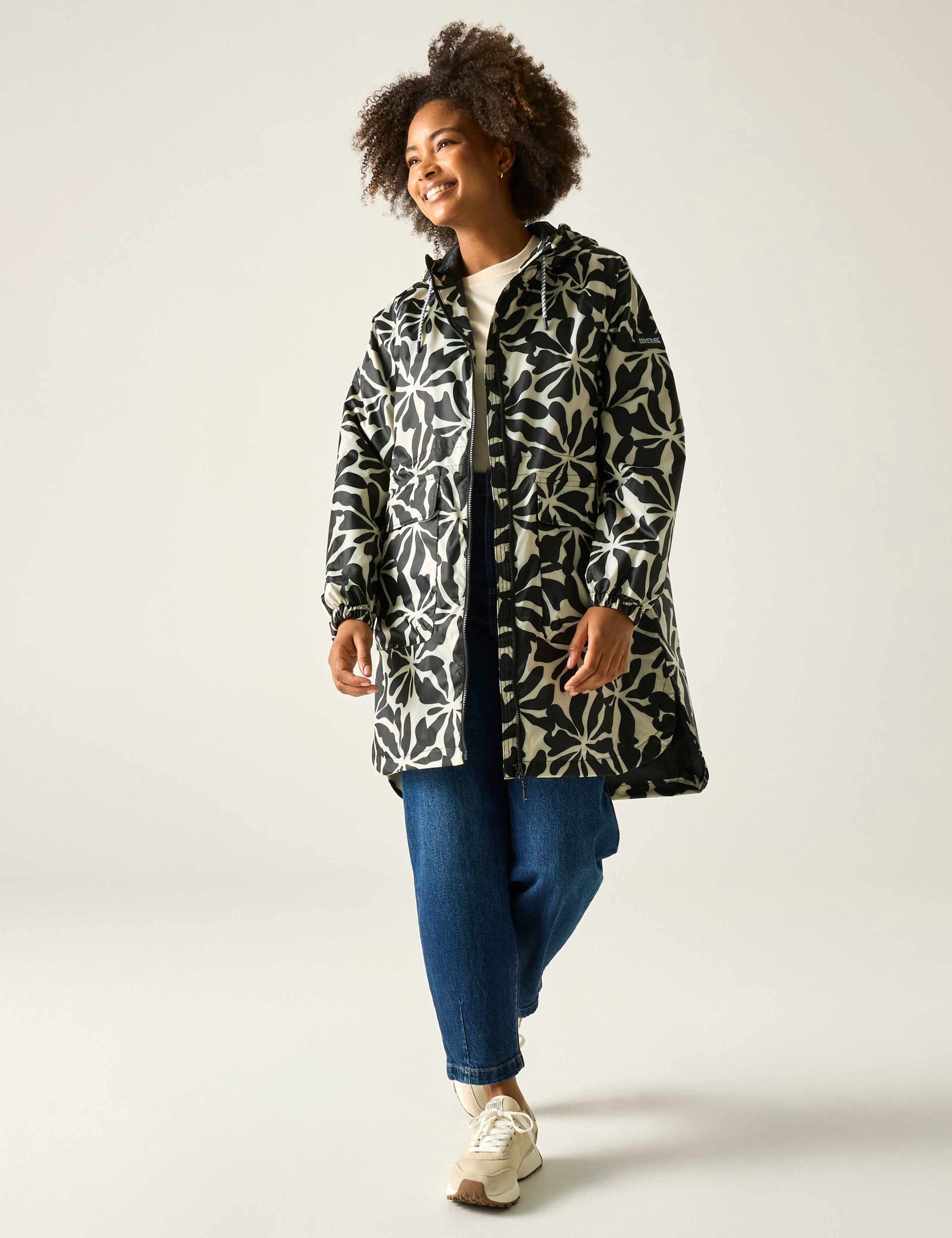 Brindle Printed Packaway Rain Jacket 3 of 7