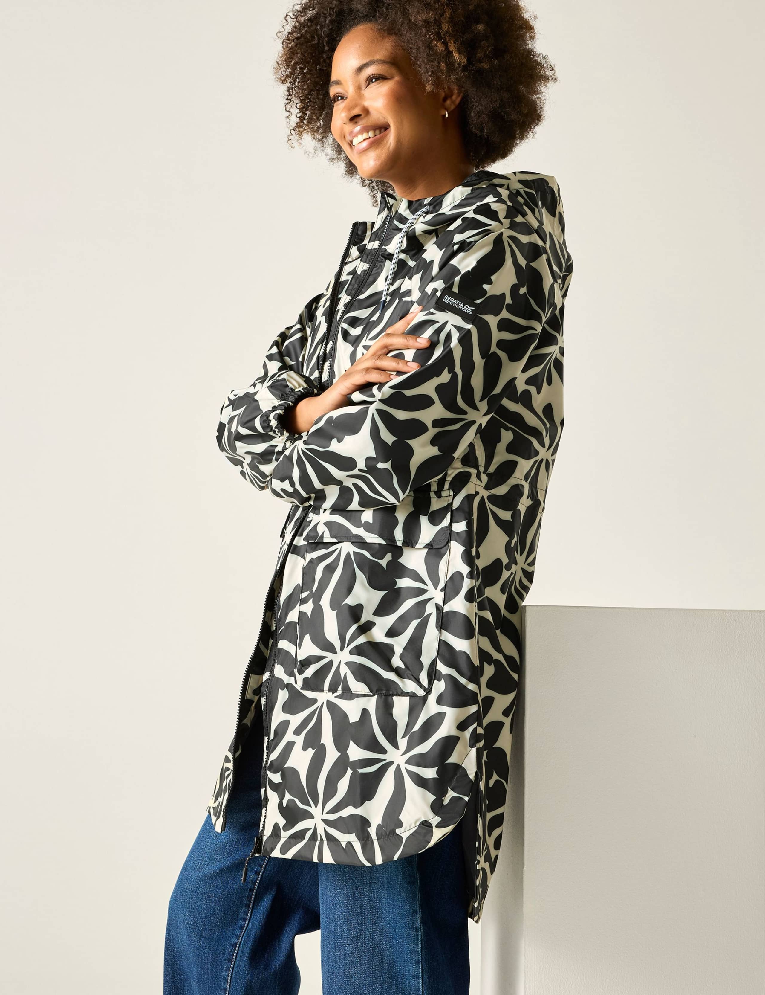 Brindle Printed Packaway Rain Jacket 5 of 7