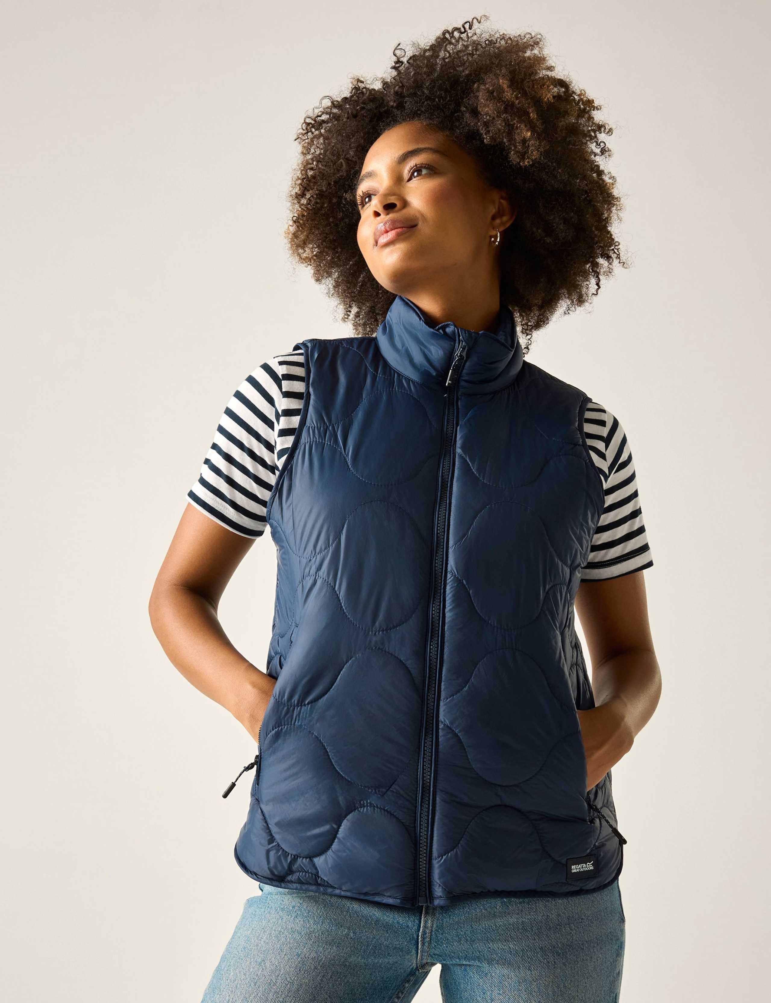 Carlotte Quilted Funnel Neck Gilet 1 of 5