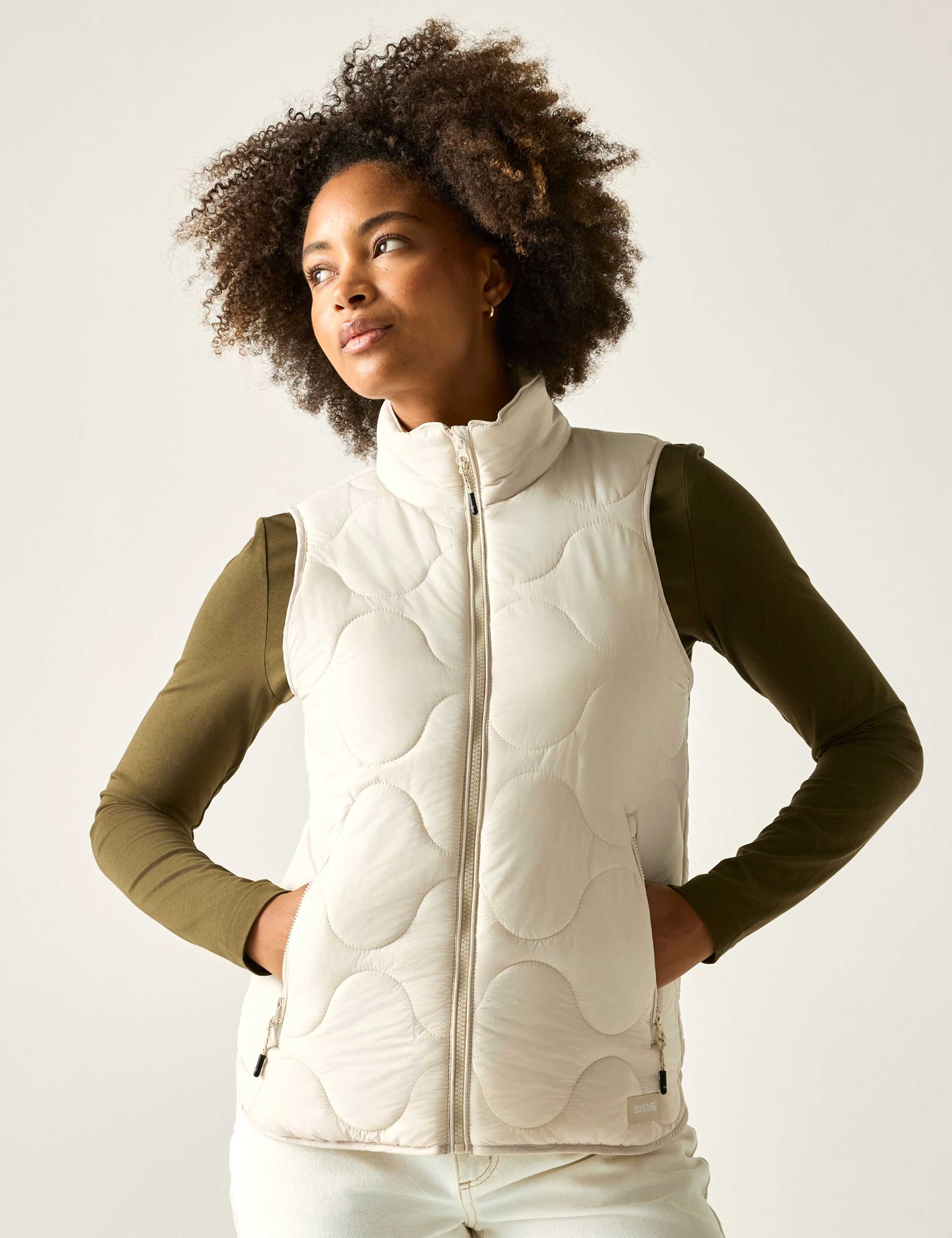 Carlotte Quilted Funnel Neck Gilet 1 of 6