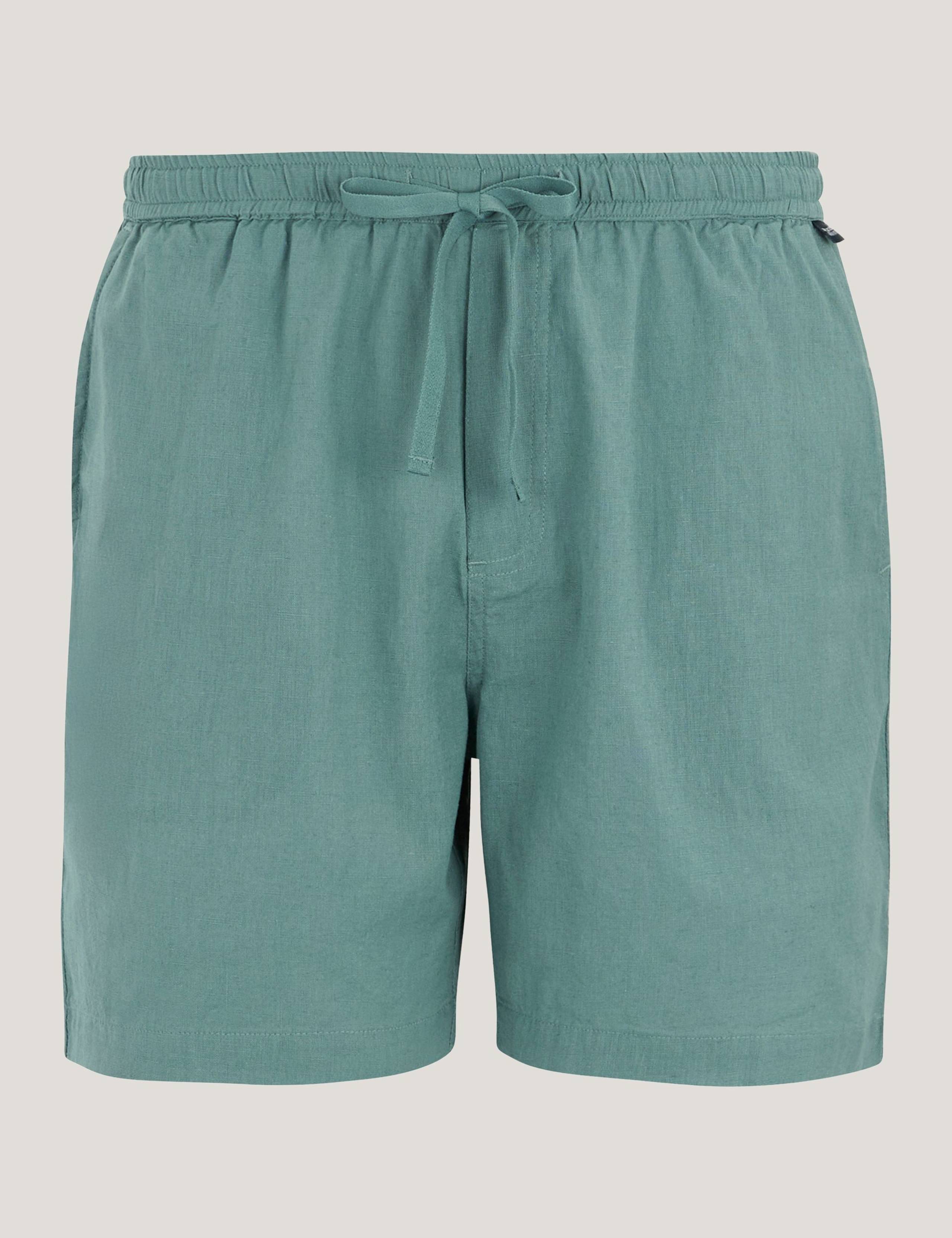 Hadlin Cotton Rich Shorts with Linen 2 of 5