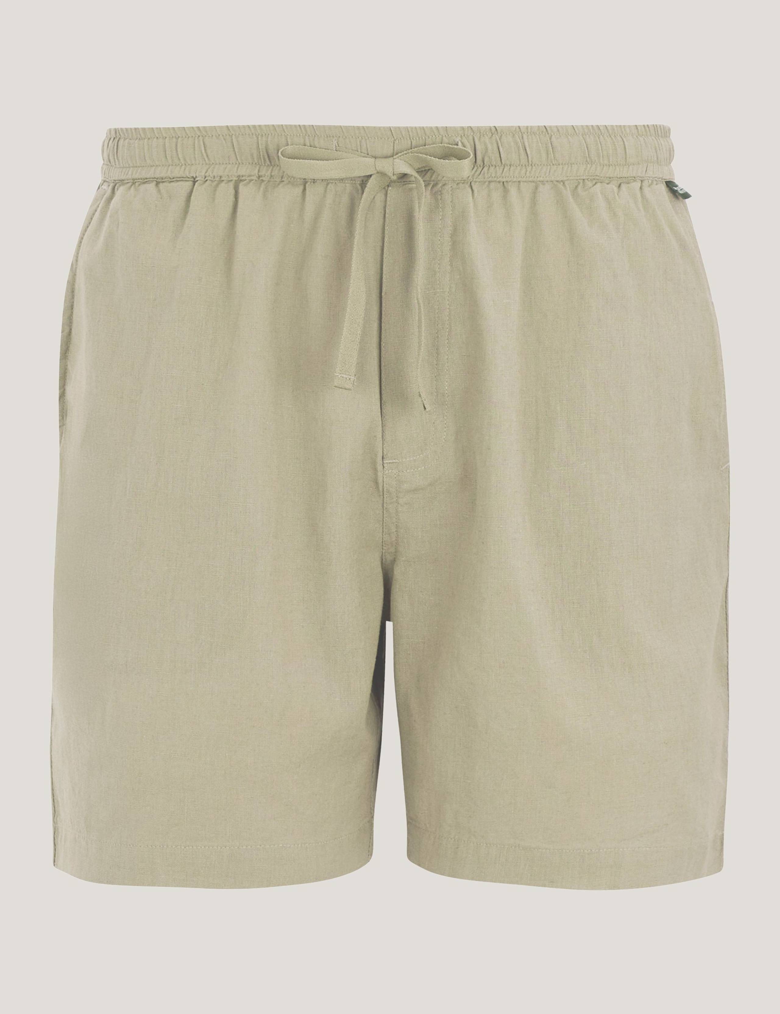 Hadlin Cotton Rich Shorts with Linen 2 of 5