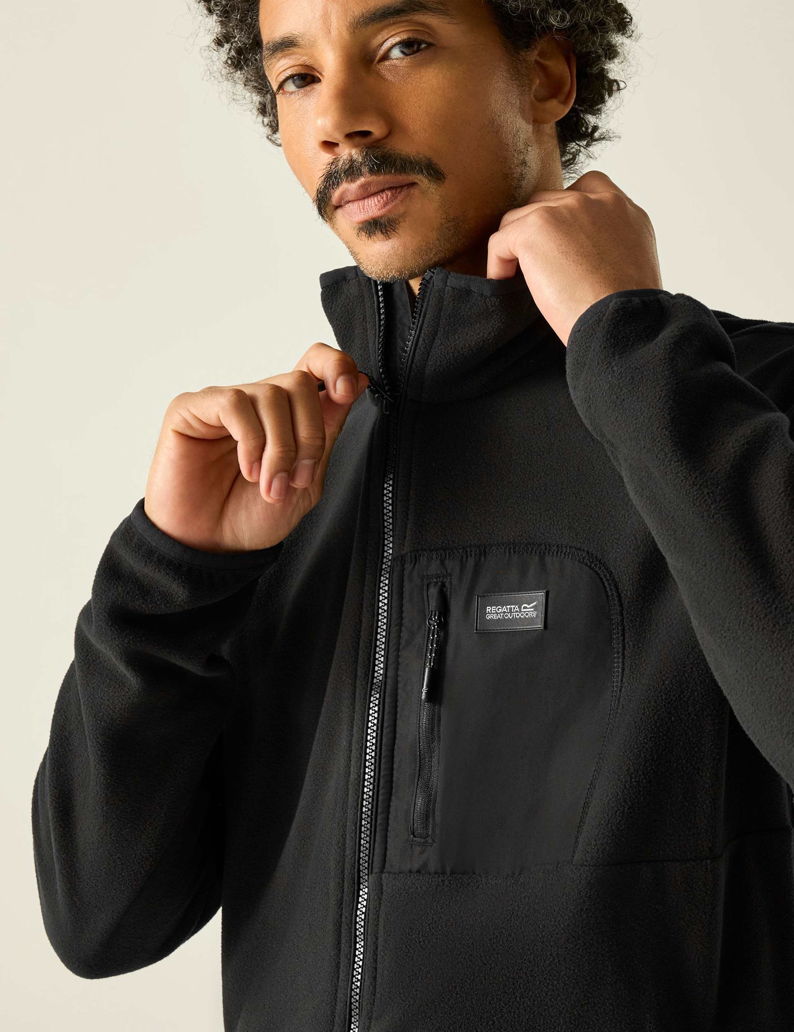 Frankie Fleece Funnel Neck Zip Up Jacket 4 of 5