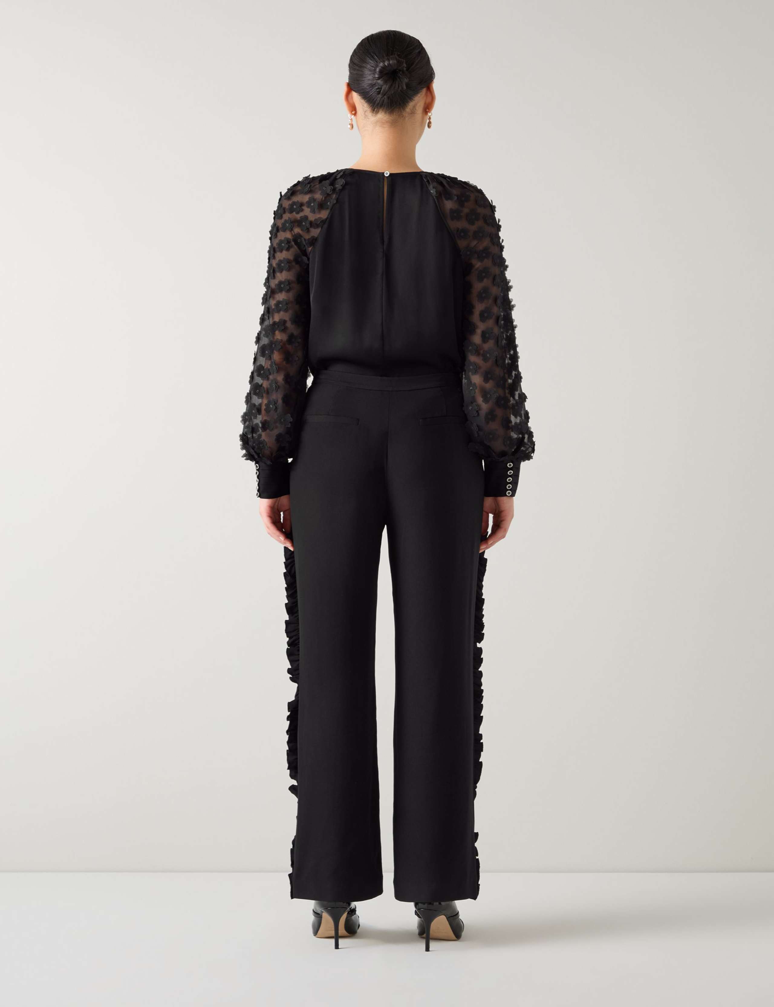 Chiffon Flower Embellished Blouse 3 of 3