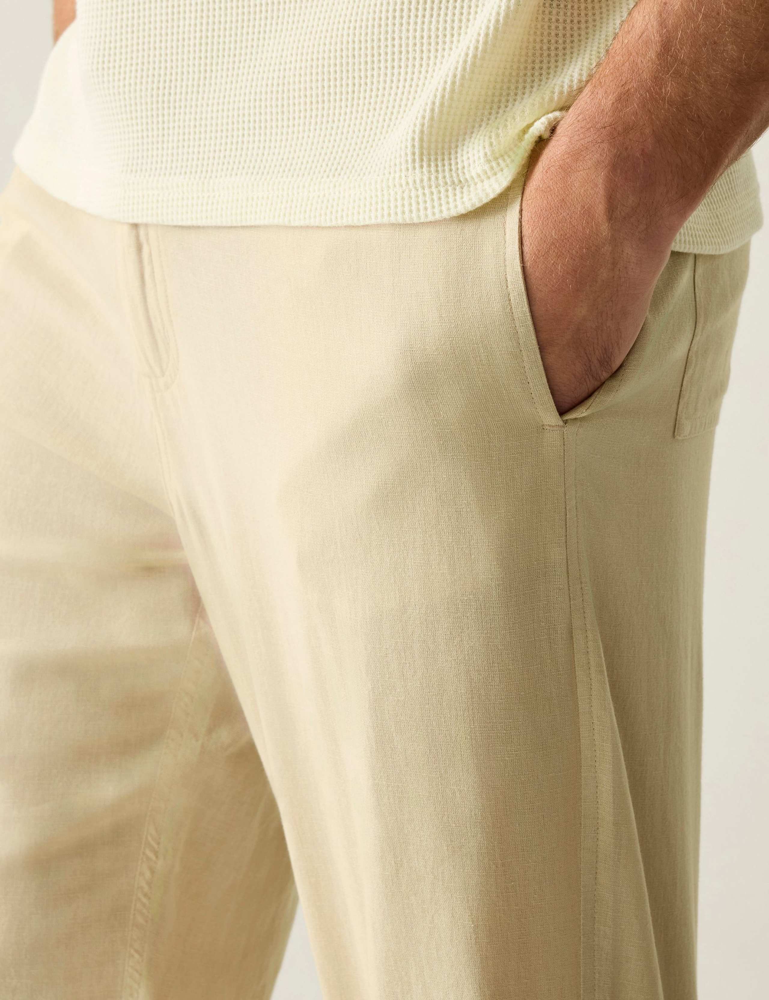 Hadlin Cotton Linen Blend Trousers 3 of 7