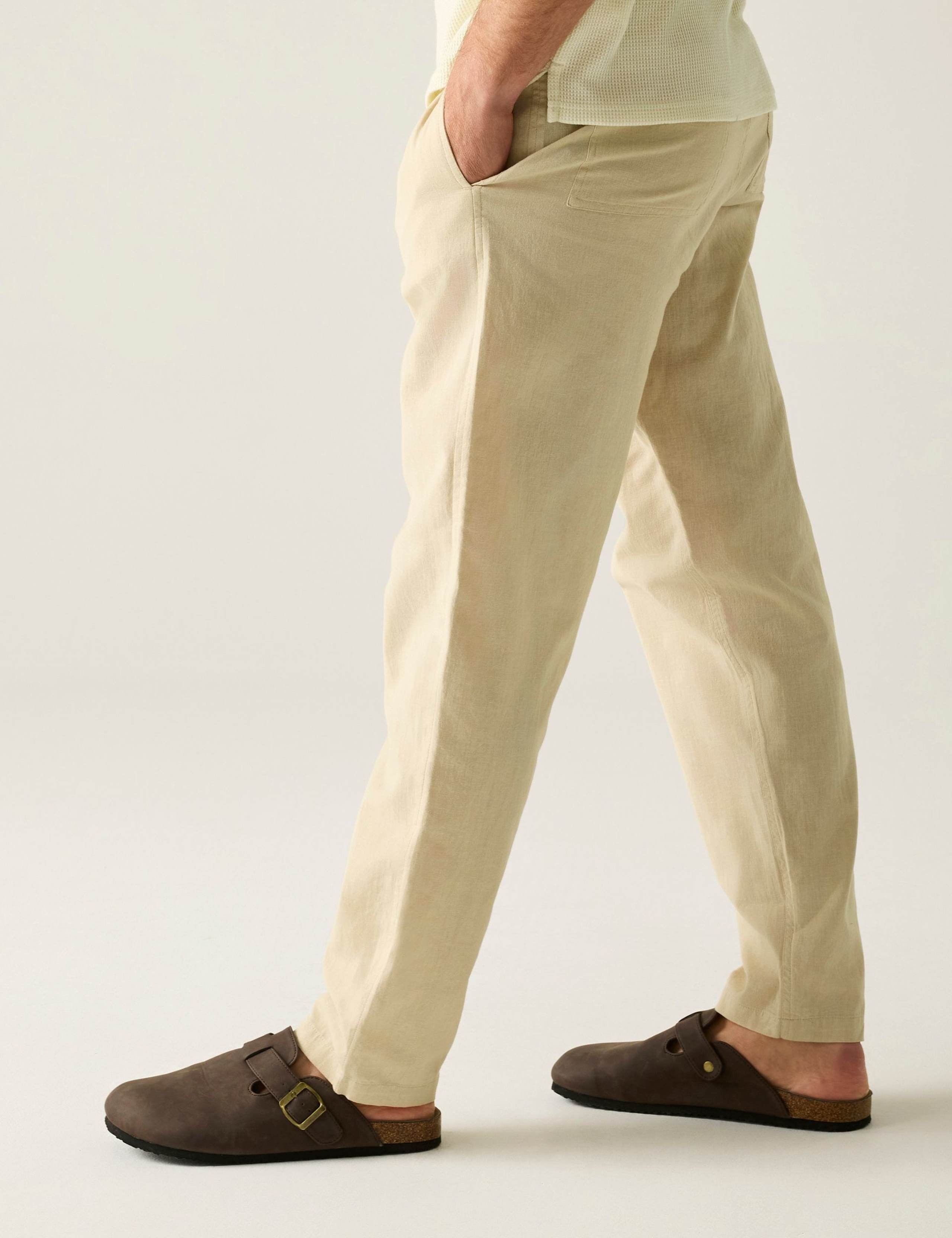 Hadlin Cotton Linen Blend Trousers 6 of 7