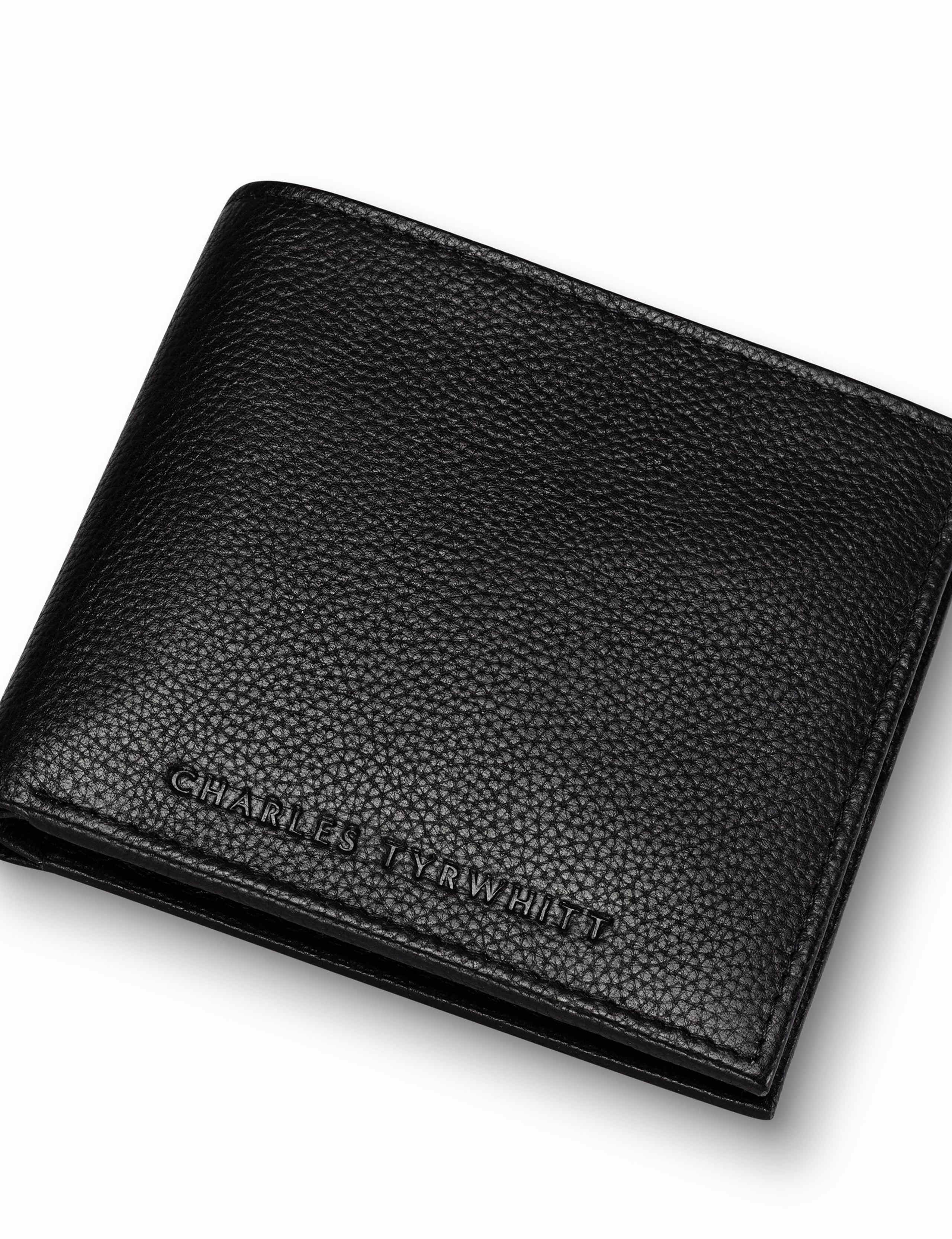 Grain Leather Bi-Fold Wallet 1 of 6