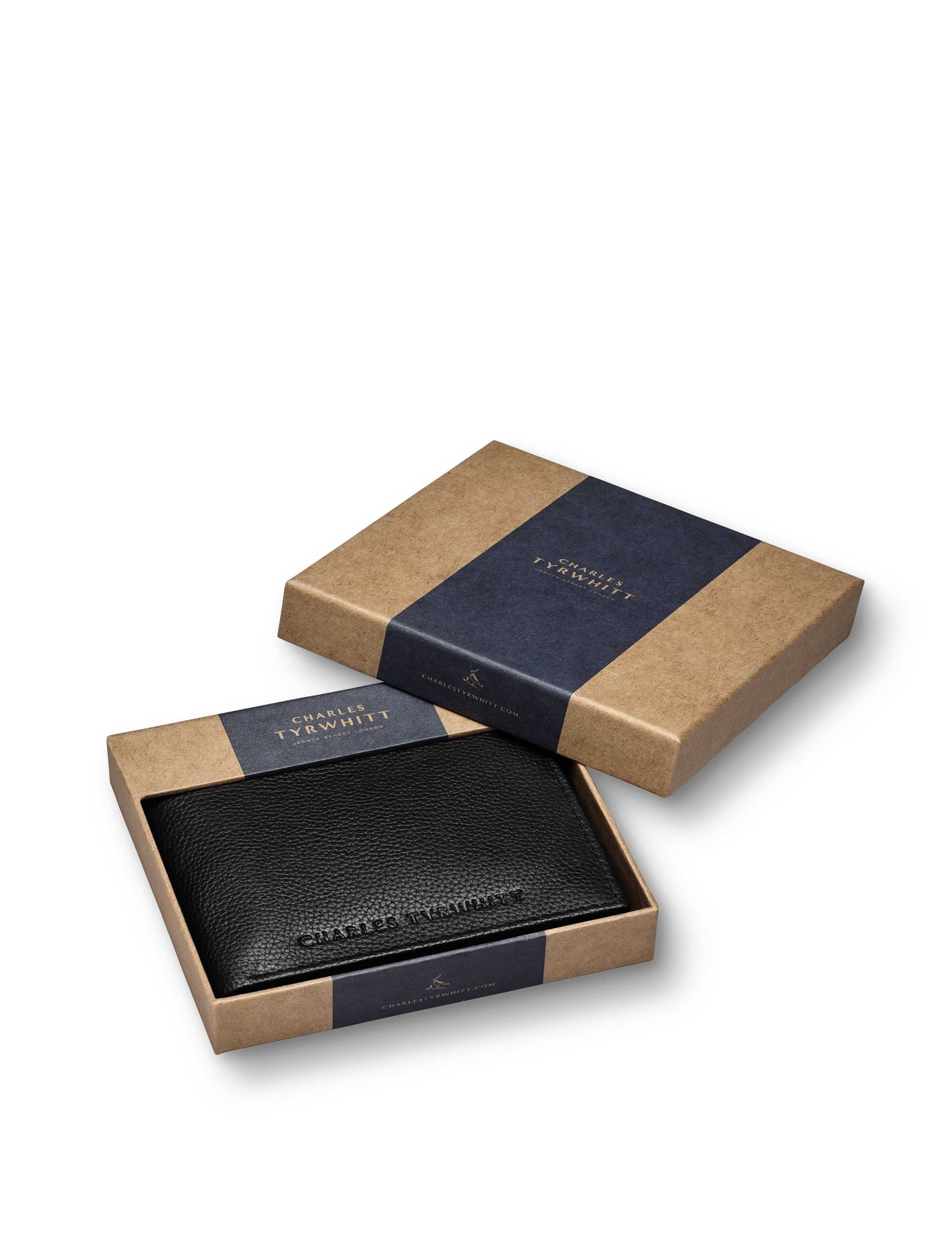 Grain Leather Bi-Fold Wallet 2 of 6