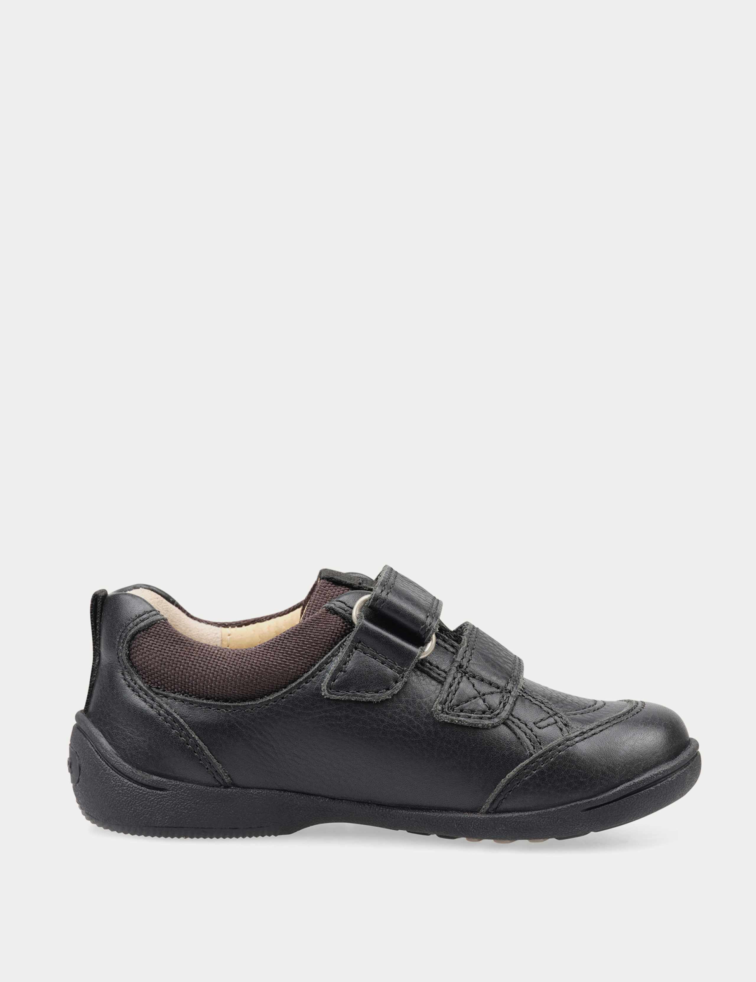 Kids' Leather Riptape Schoolwear Shoes (3 Small - 10.5 Small) 4 of 6