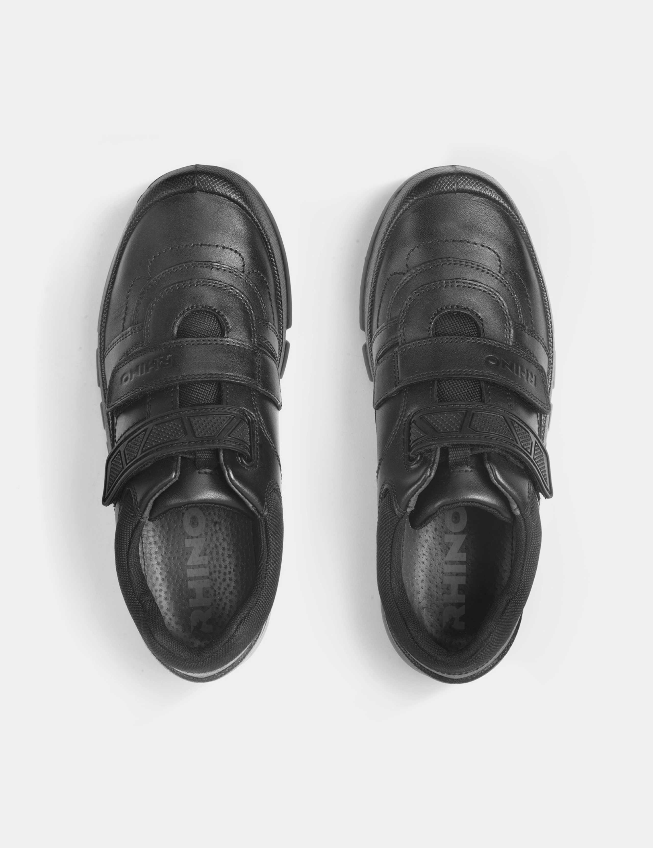 Kids' Leather Riptape Schoolwear Shoes (12 Small - 9 Large) 3 of 6