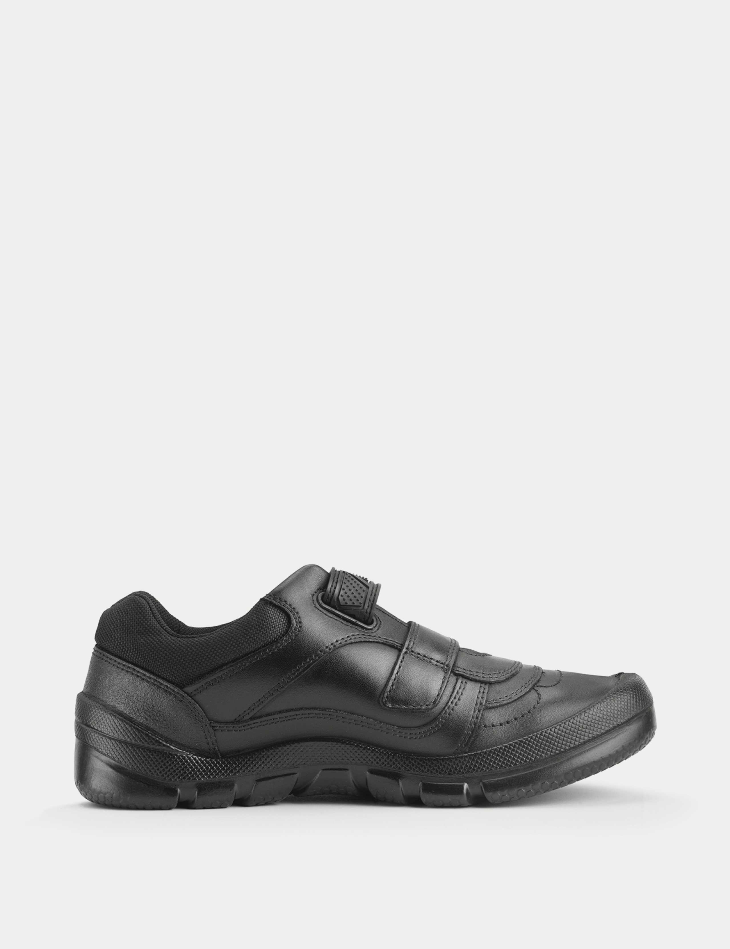 Kids' Leather Riptape Schoolwear Shoes (12 Small - 9 Large) 4 of 6