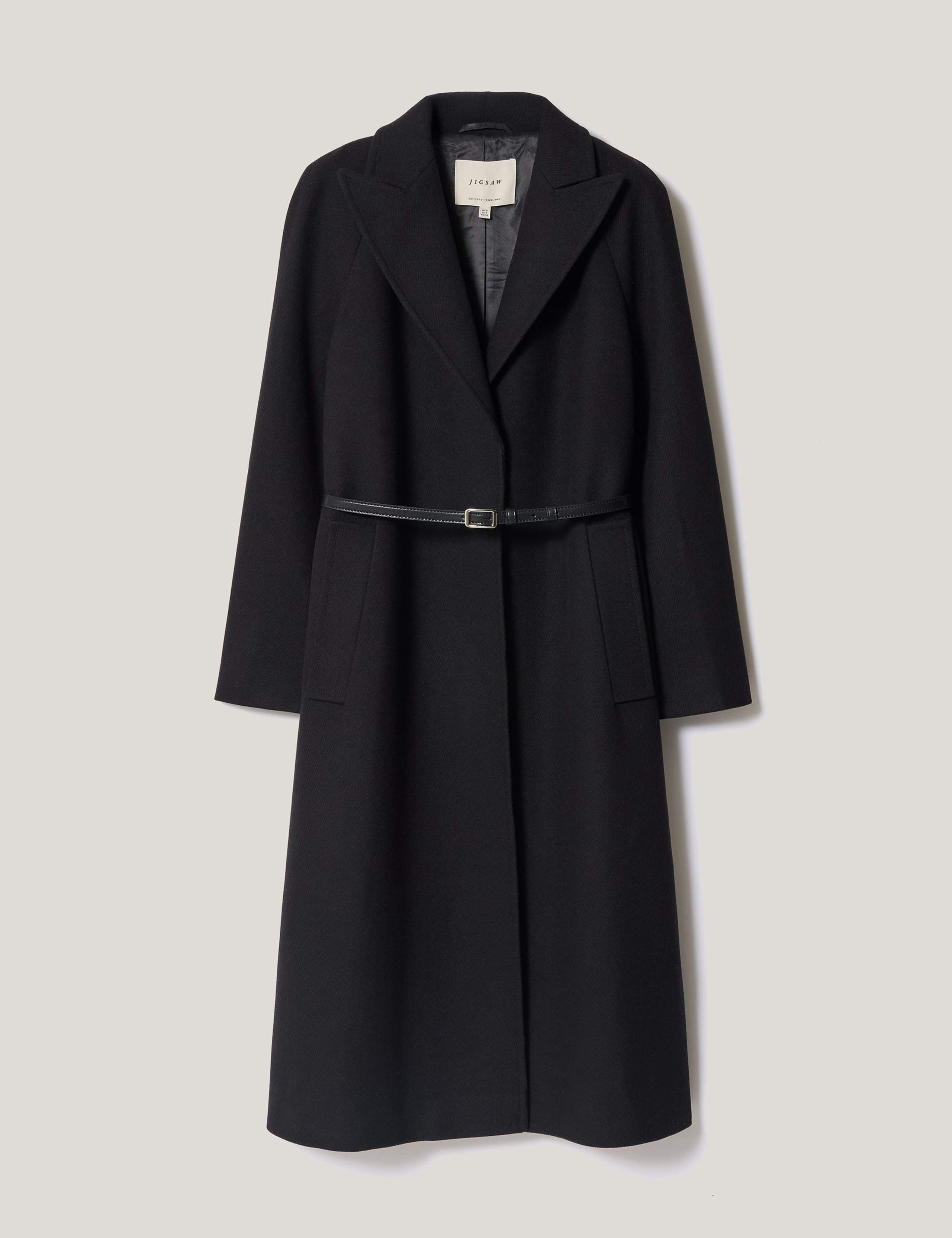 Wool Rich Twill Belted Wrap Coat 5 of 6