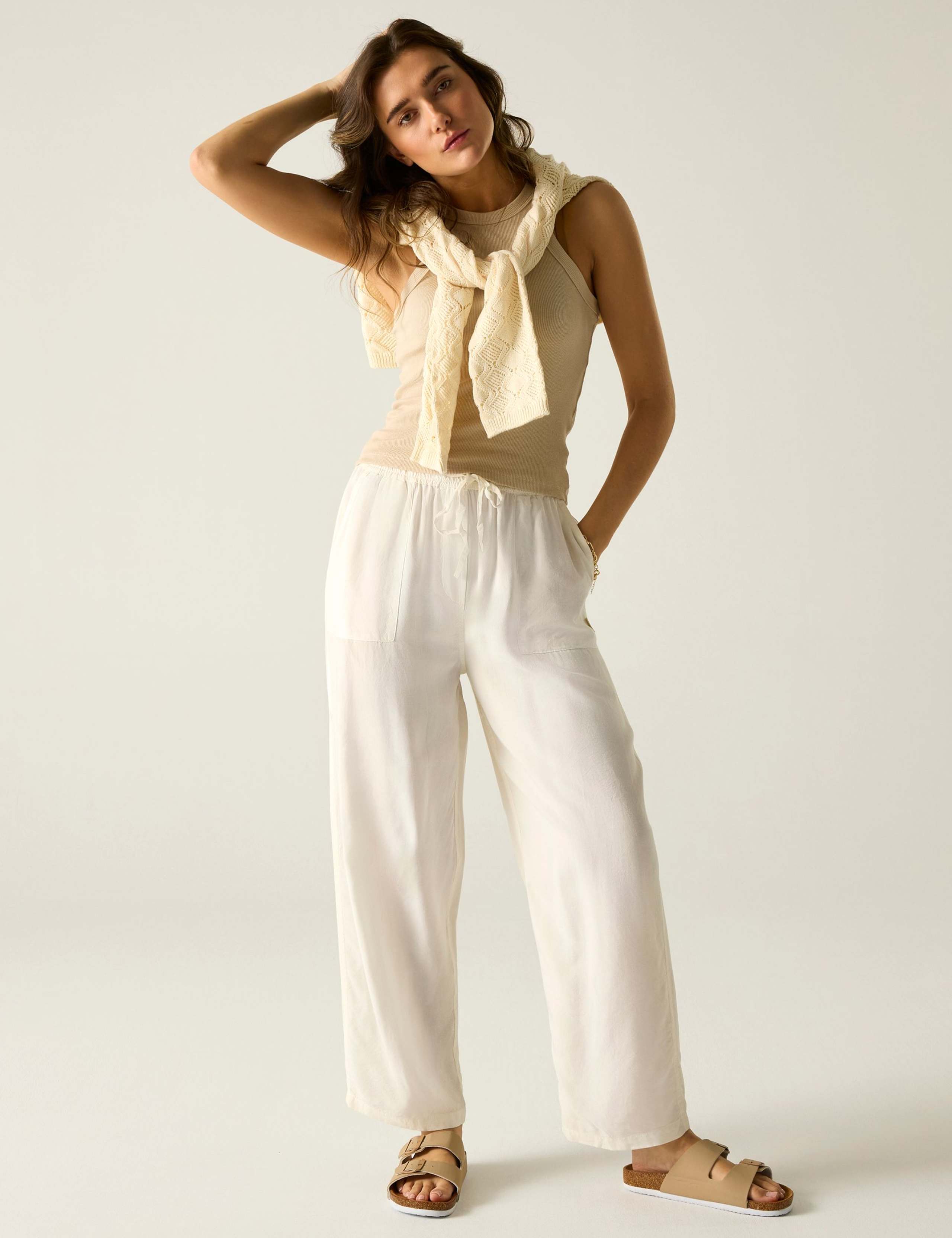 Elbrie Drawstring Straight Leg Trousers 3 of 5