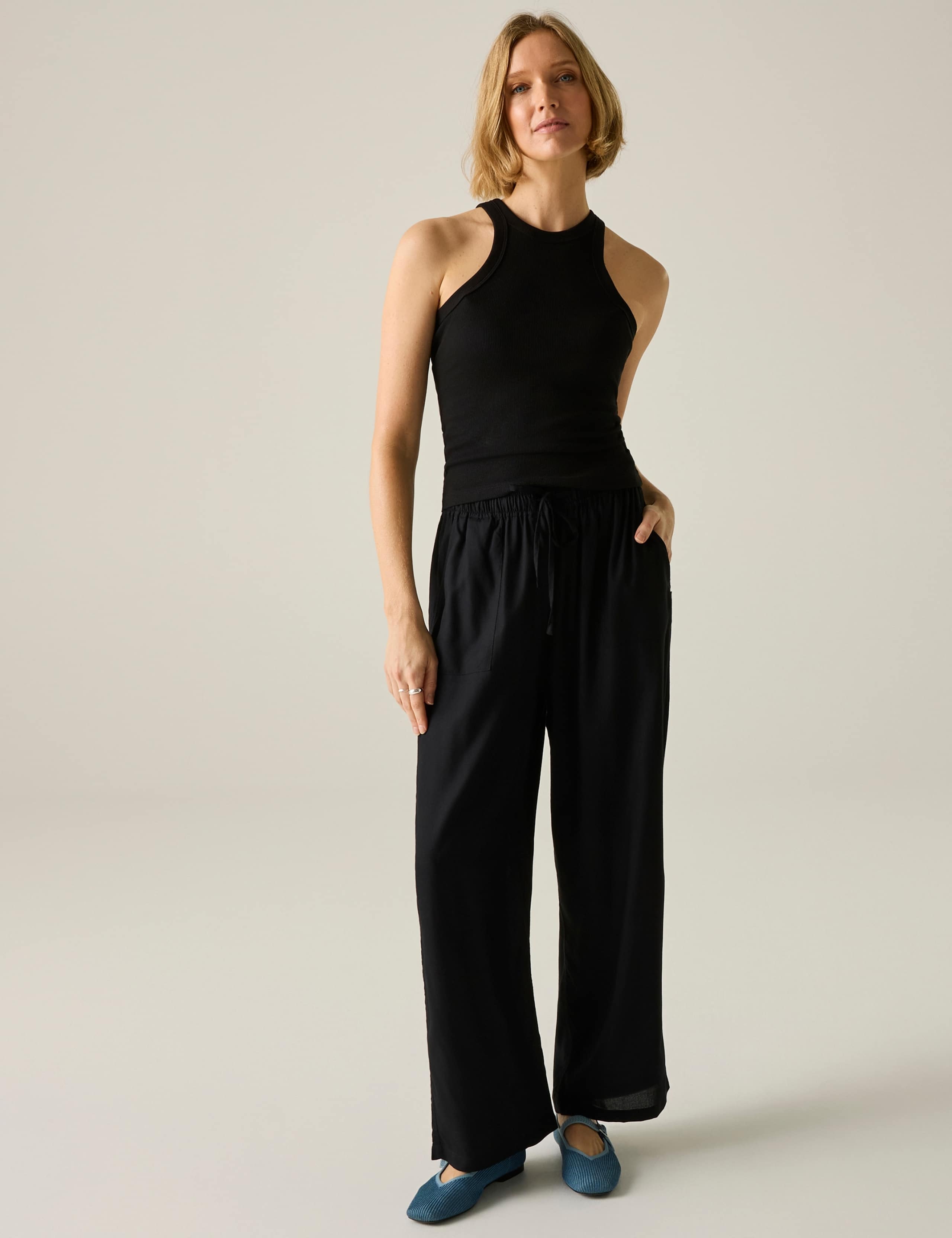 Elbrie Drawstring Straight Leg Trousers 3 of 8