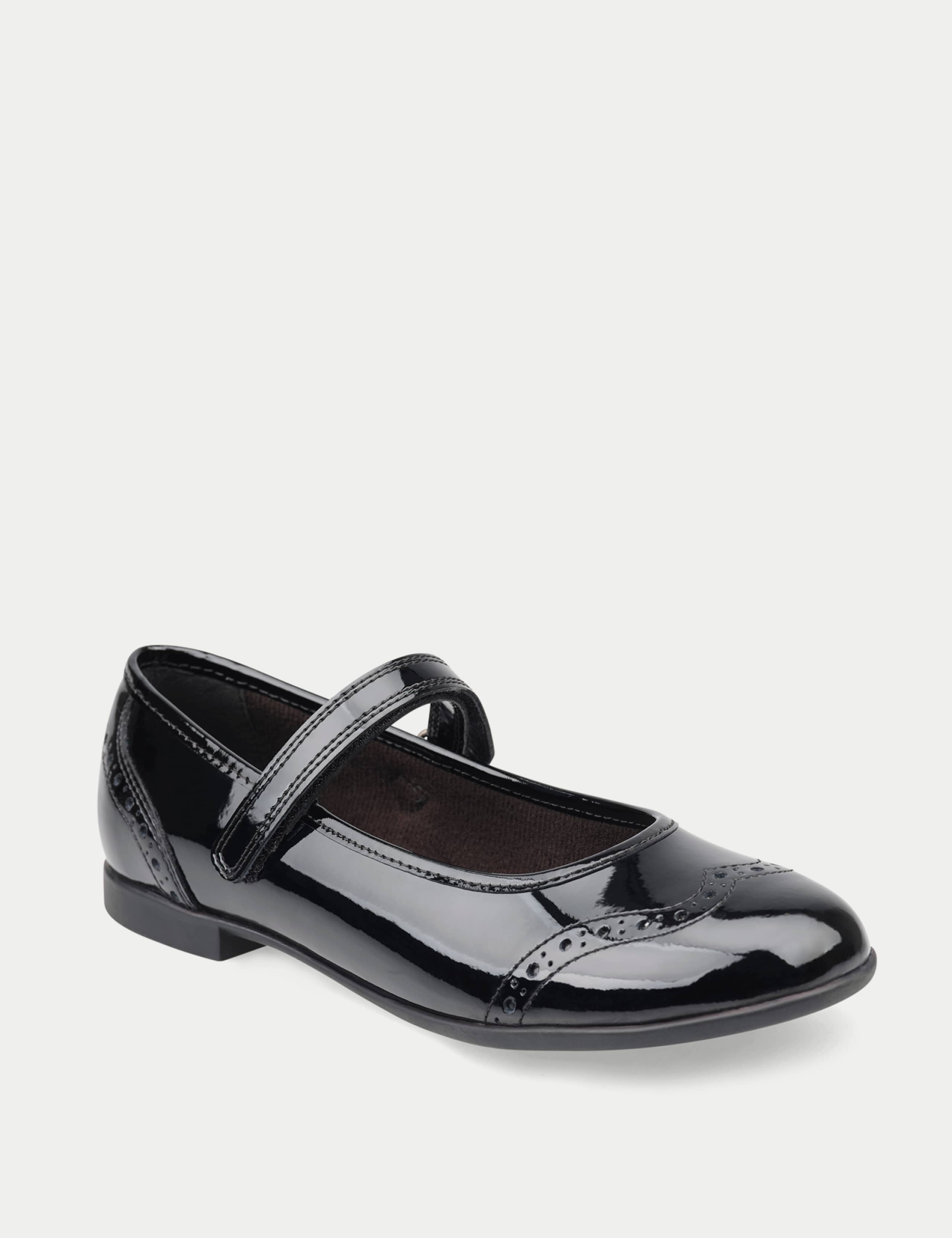 Kids' Patent Leather Riptape School Shoes (1 Large - 8 Large) 2 of 6
