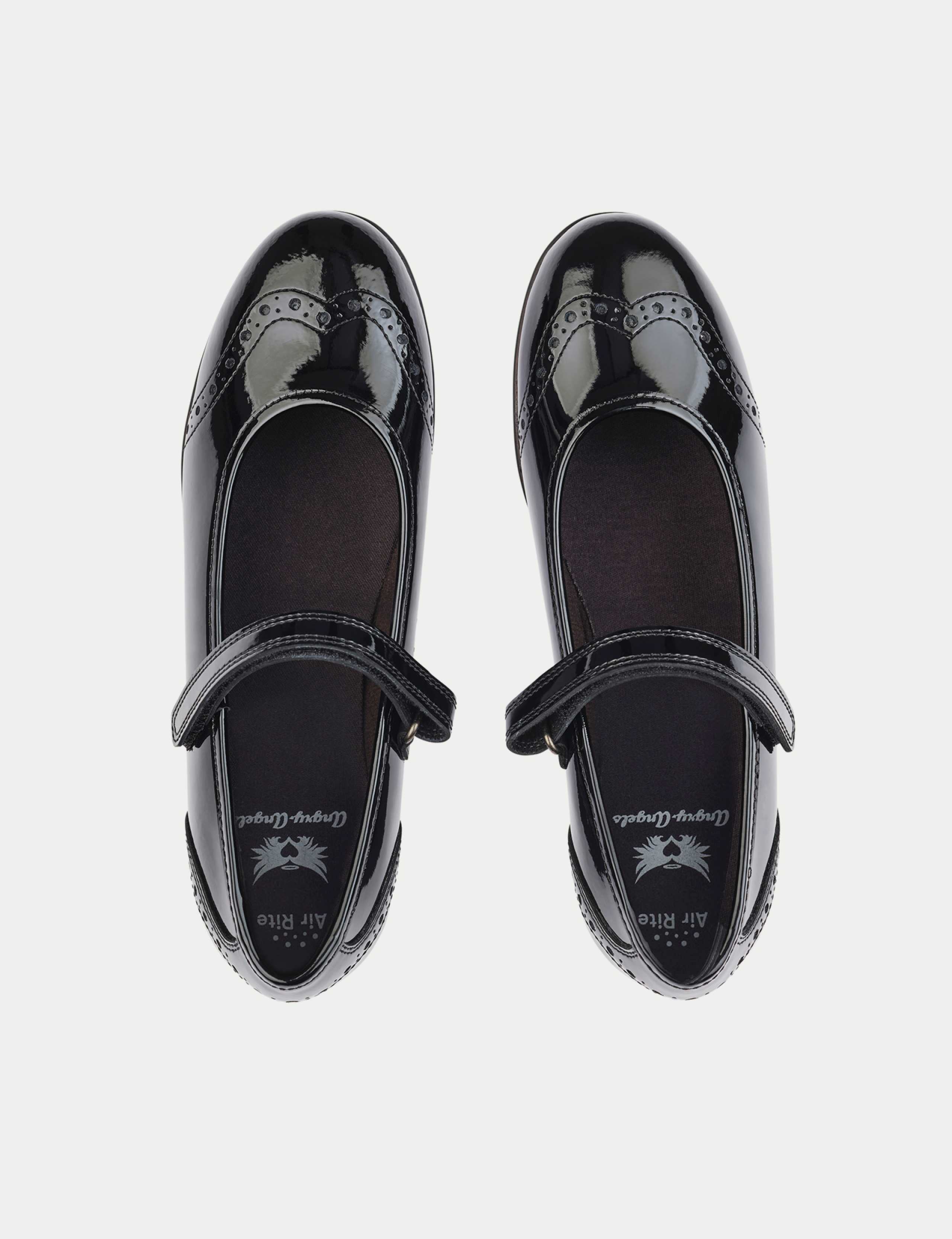Kids' Patent Leather Riptape School Shoes (1 Large - 8 Large) 3 of 6