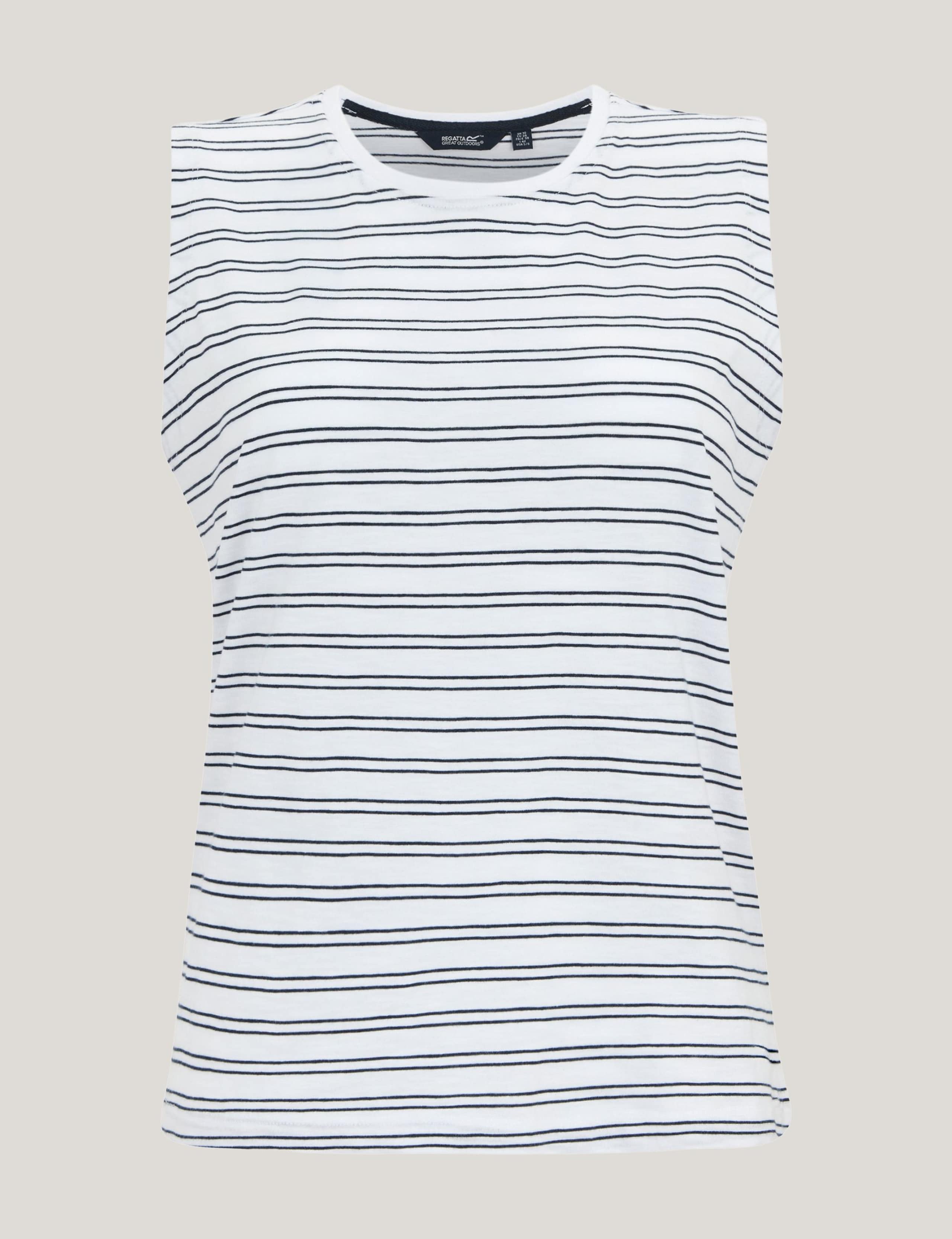 Fariene Pure Cotton Striped Vest Top 2 of 5