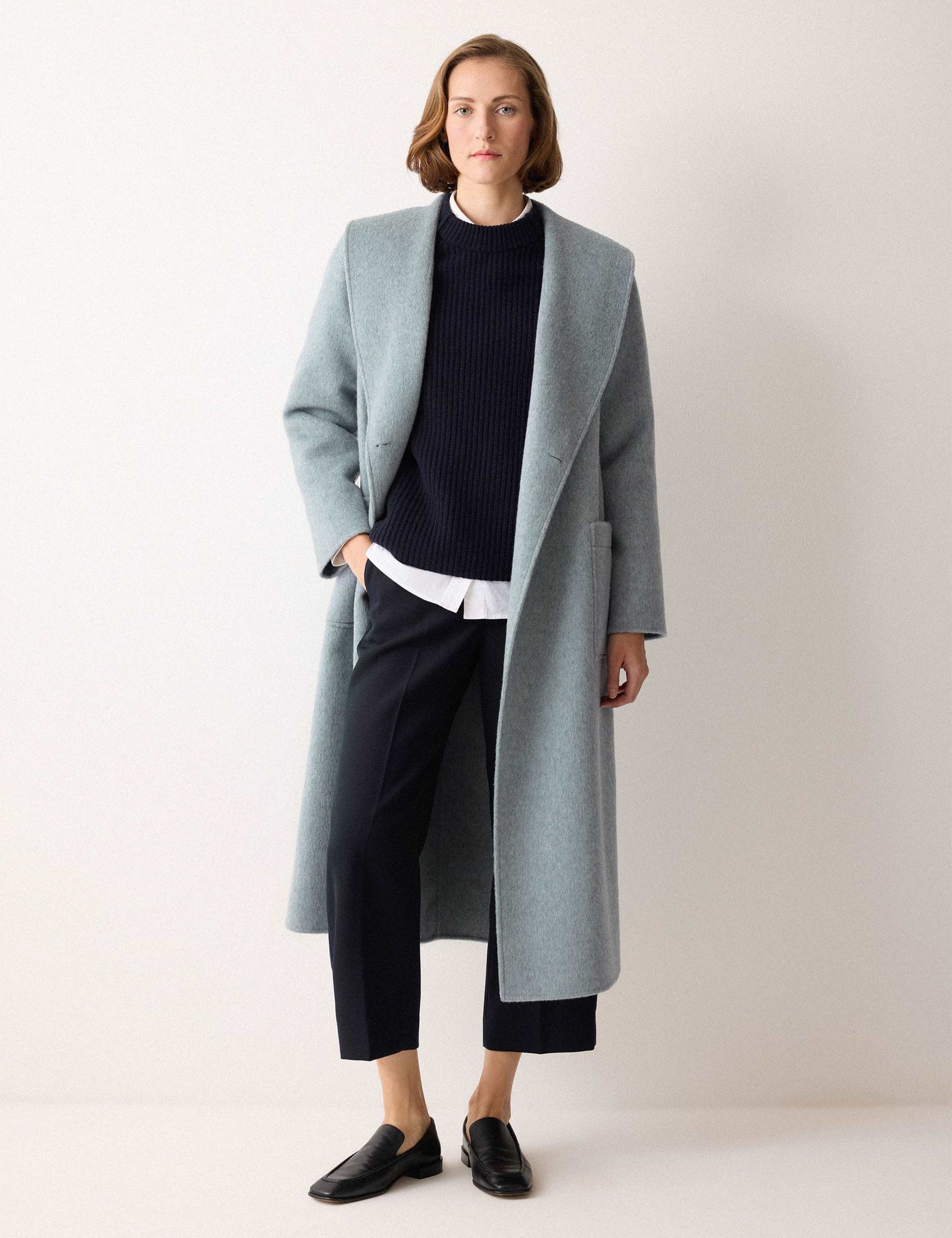 Double Faced Pure Wool Shawl Collar Coat 3 of 7
