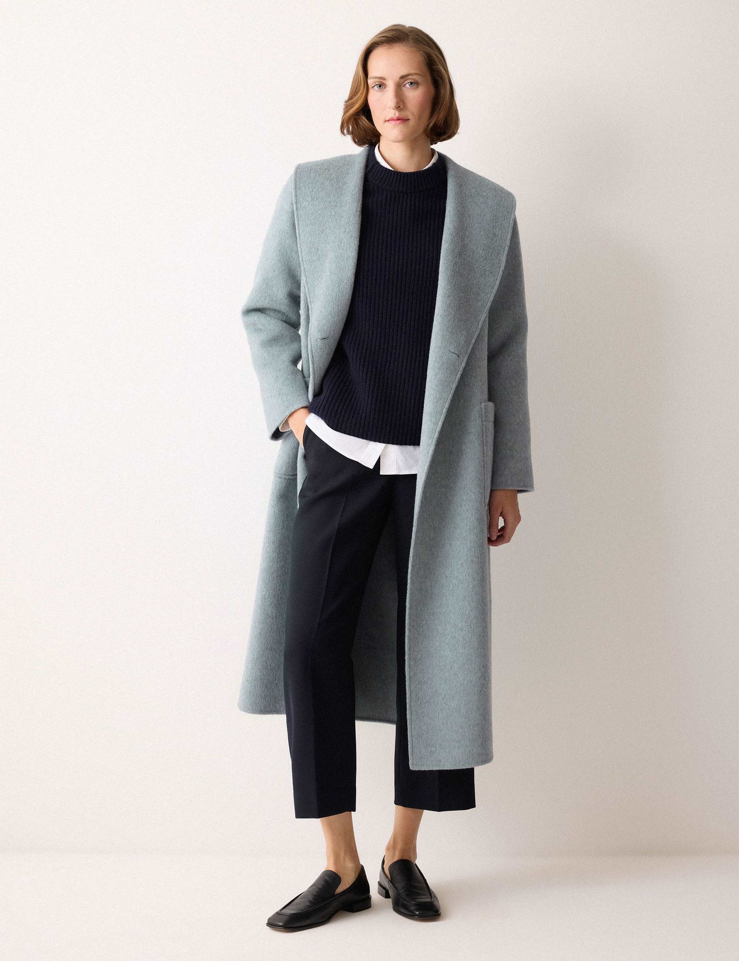Double Faced Pure Wool Shawl Collar Coat 4 of 7