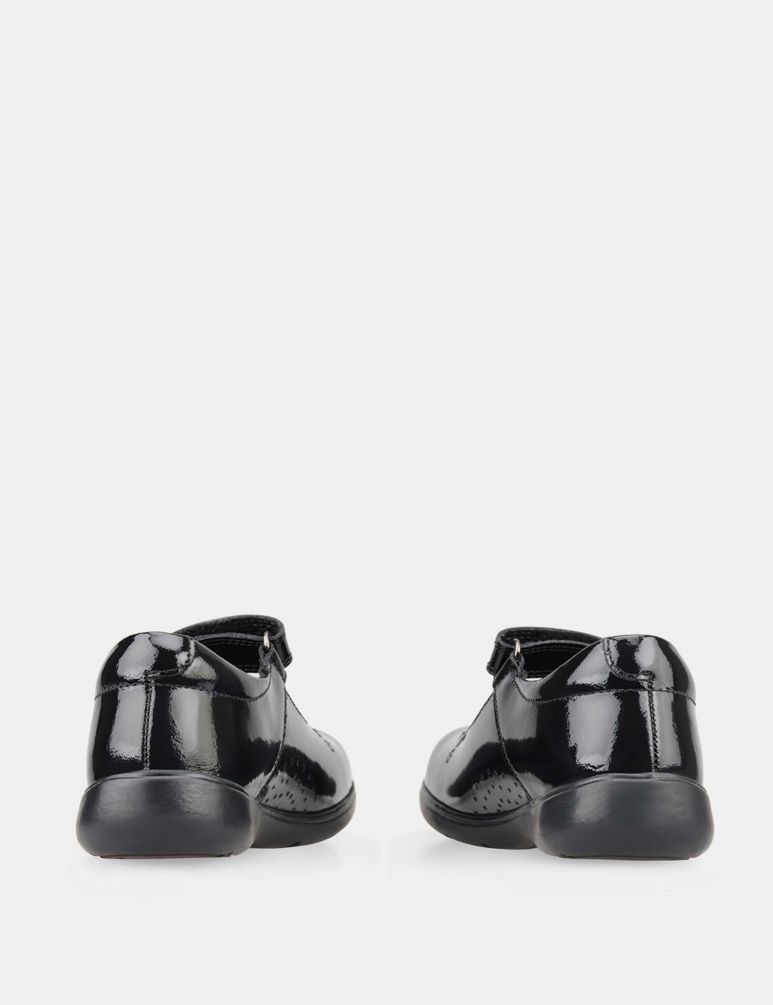 Kids' Patent Leather Riptape School Shoes (9 Small - 3½ Large) 3 of 5