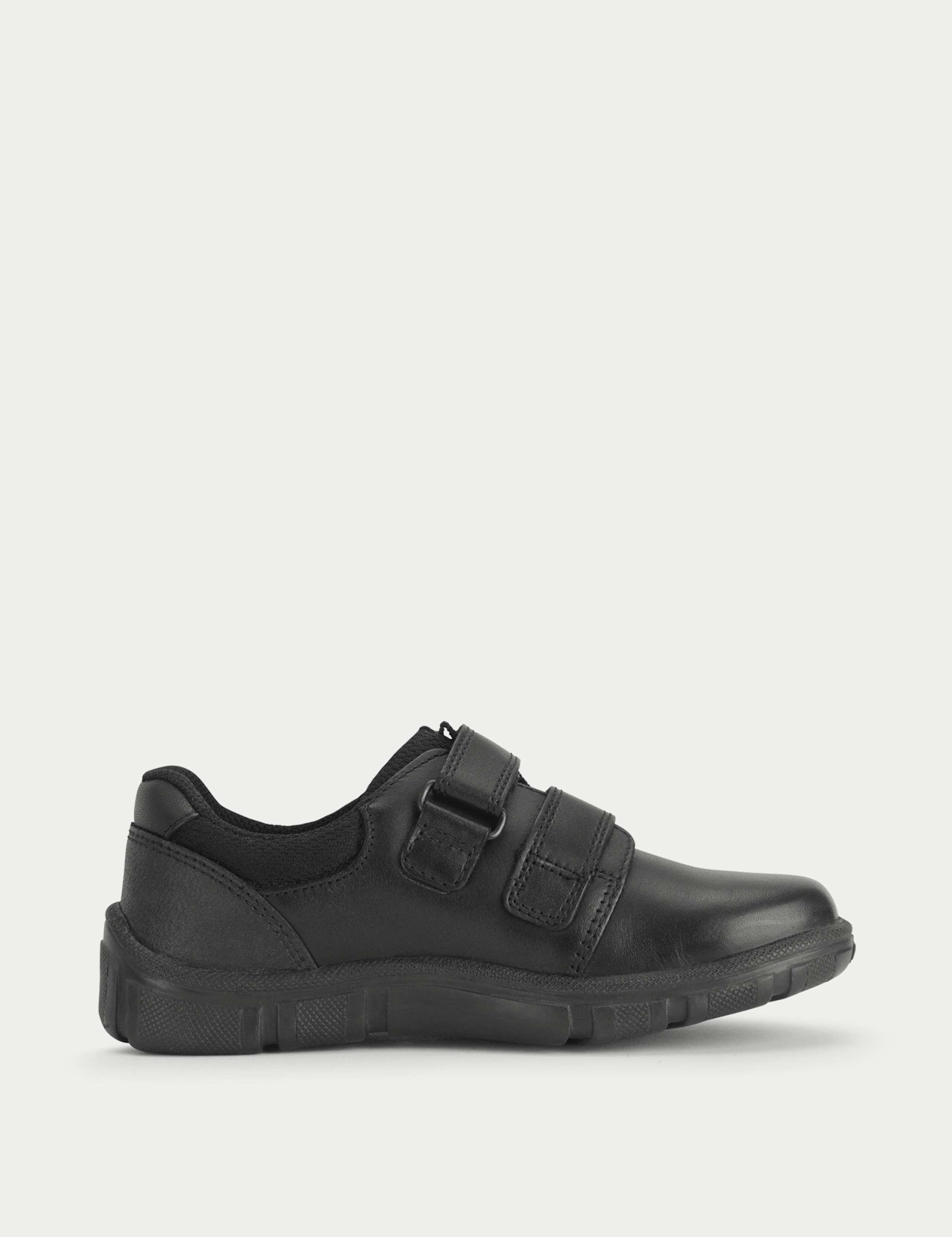 Kids' Leather Riptape School Shoes (9 Small - 3½ Large) 4 of 6