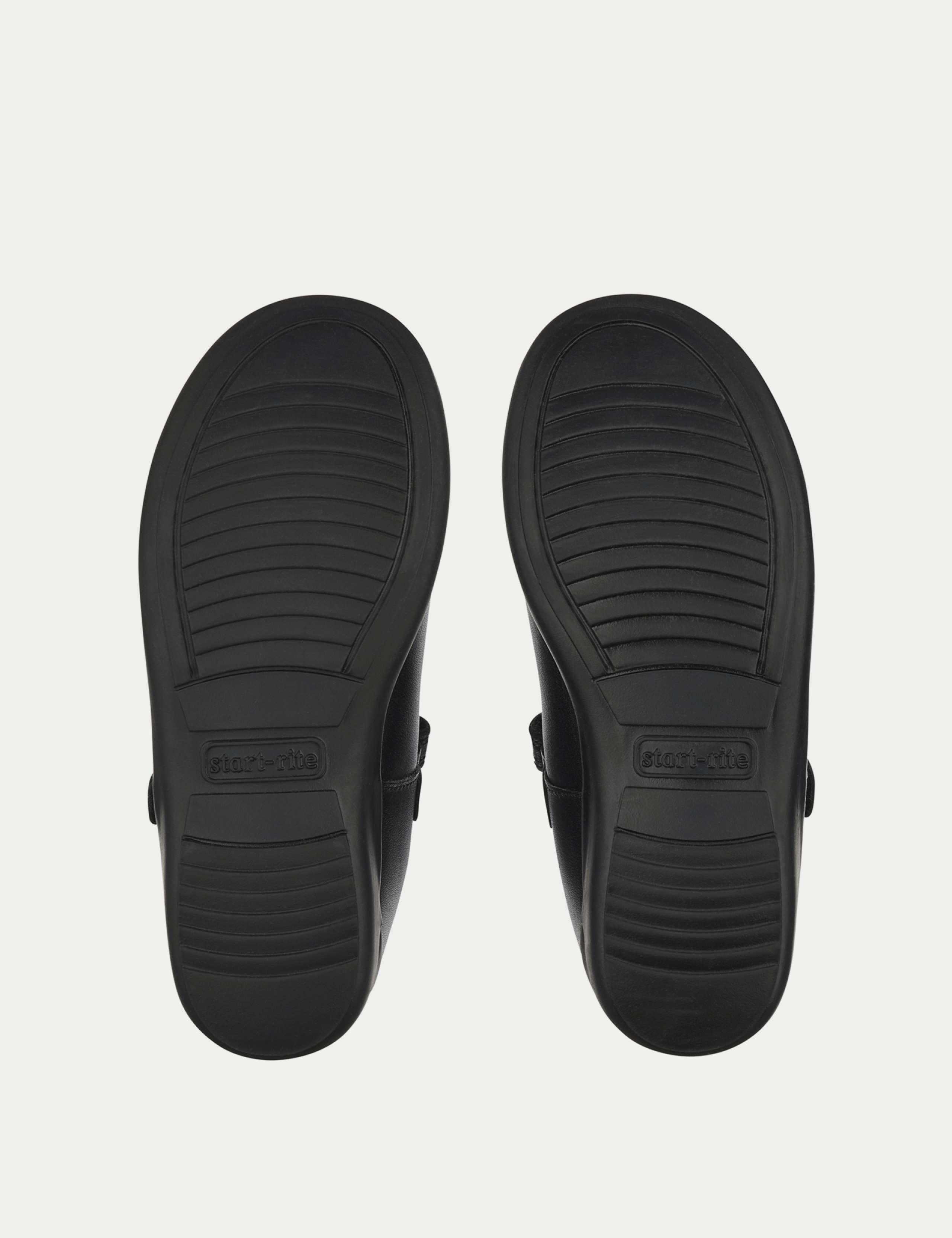 Kids' Leather Riptape School Shoes (10 Small - 4 Large) 3 of 4