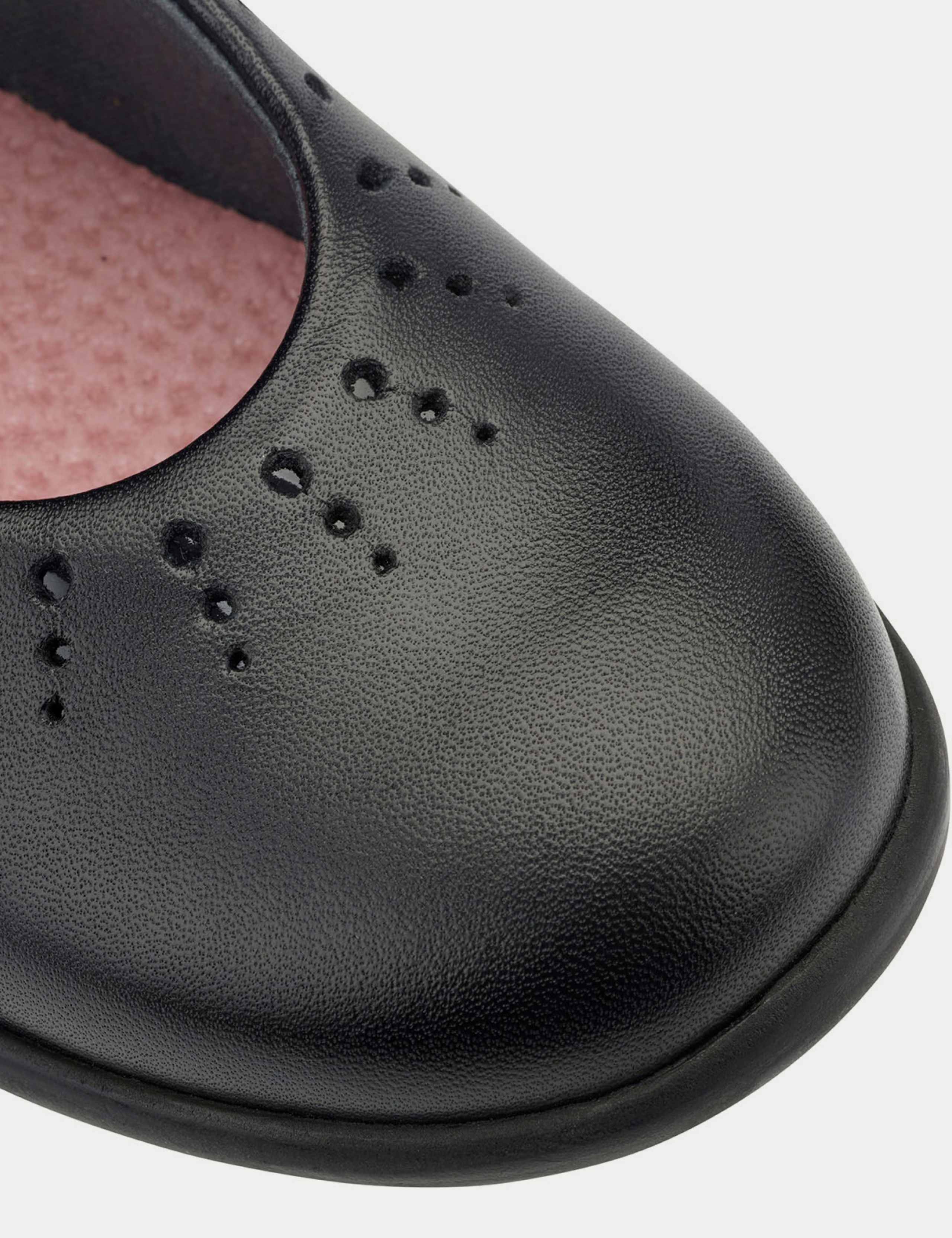 Kids' Leather Riptape School Shoes (10 Small - 4 Large) 4 of 4