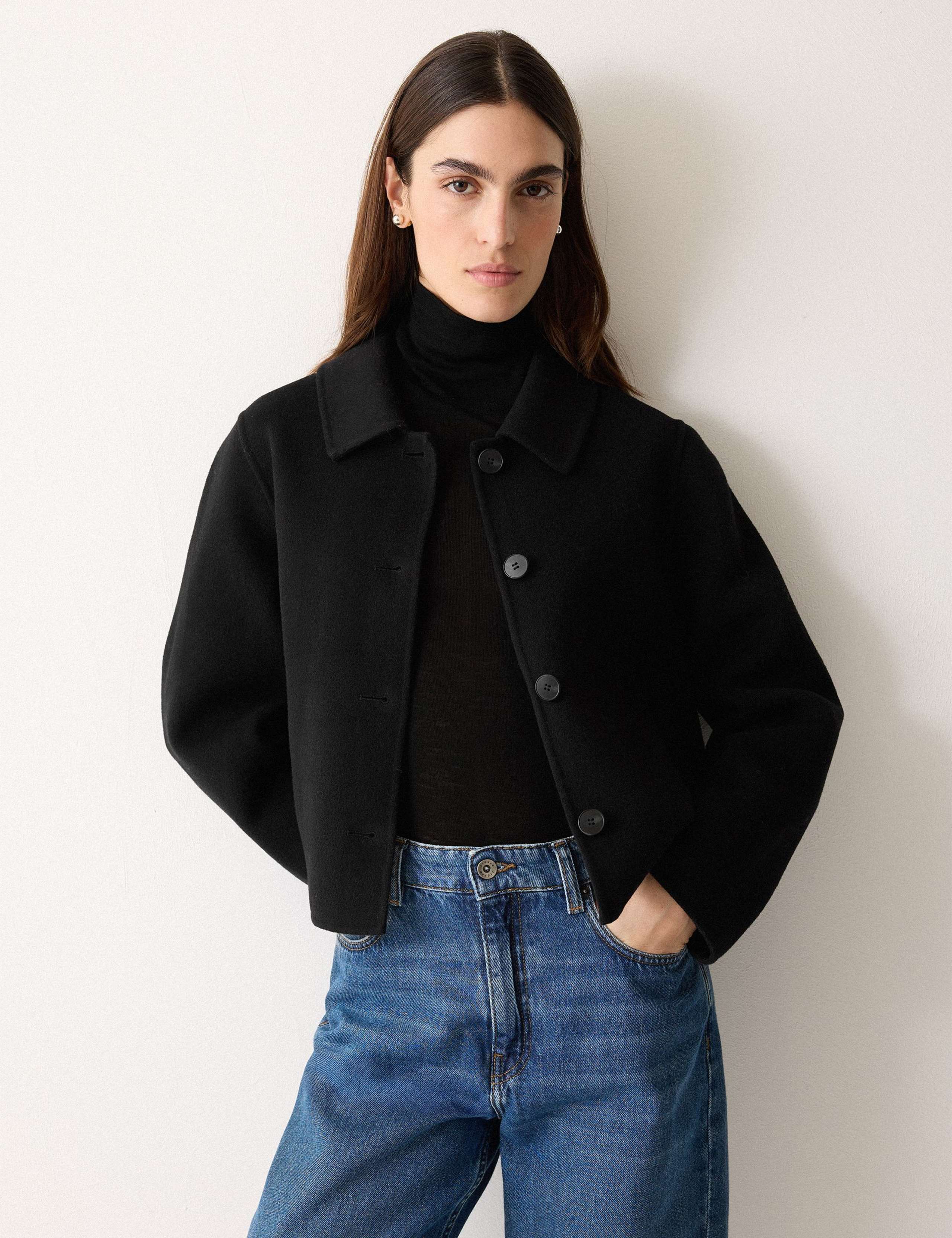 Double Faced Wool Rich Short Jacket 1 of 6