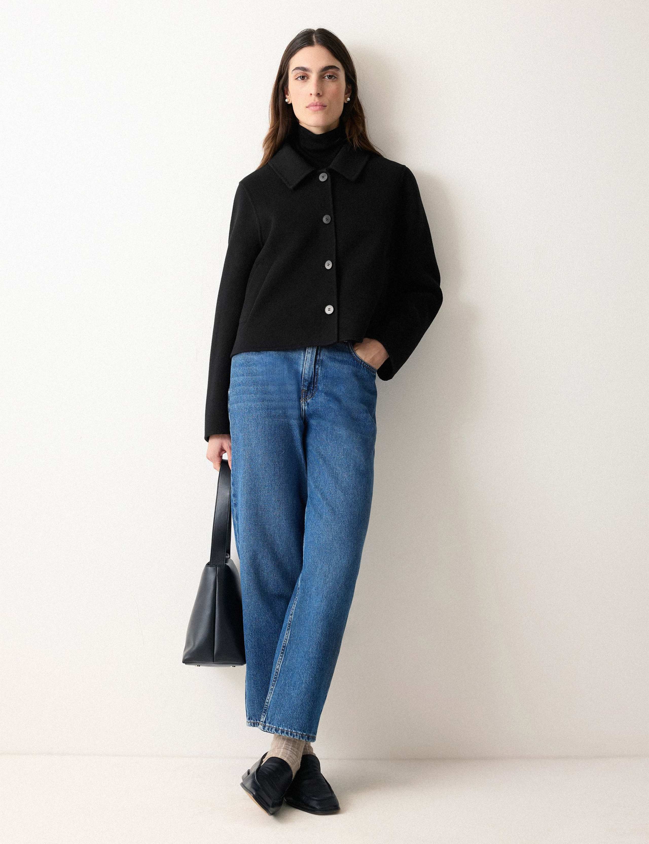 Double Faced Wool Rich Short Jacket 2 of 6