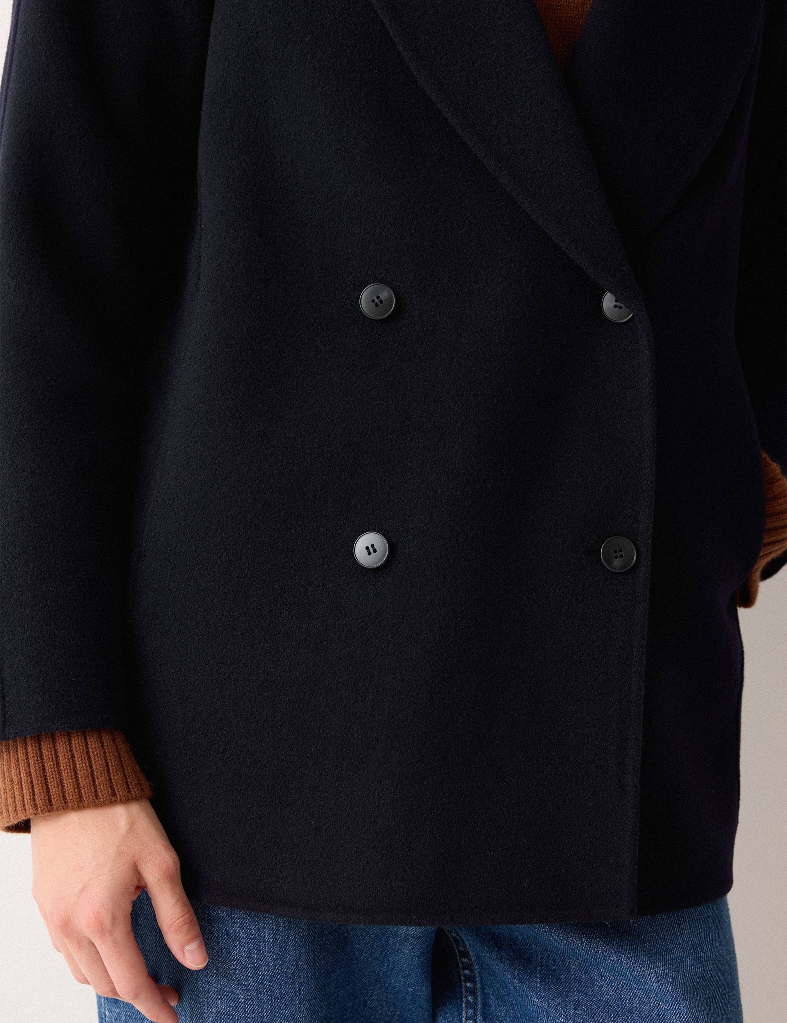 Double Faced Wool Rich Shawl Collar Peacoat 2 of 6