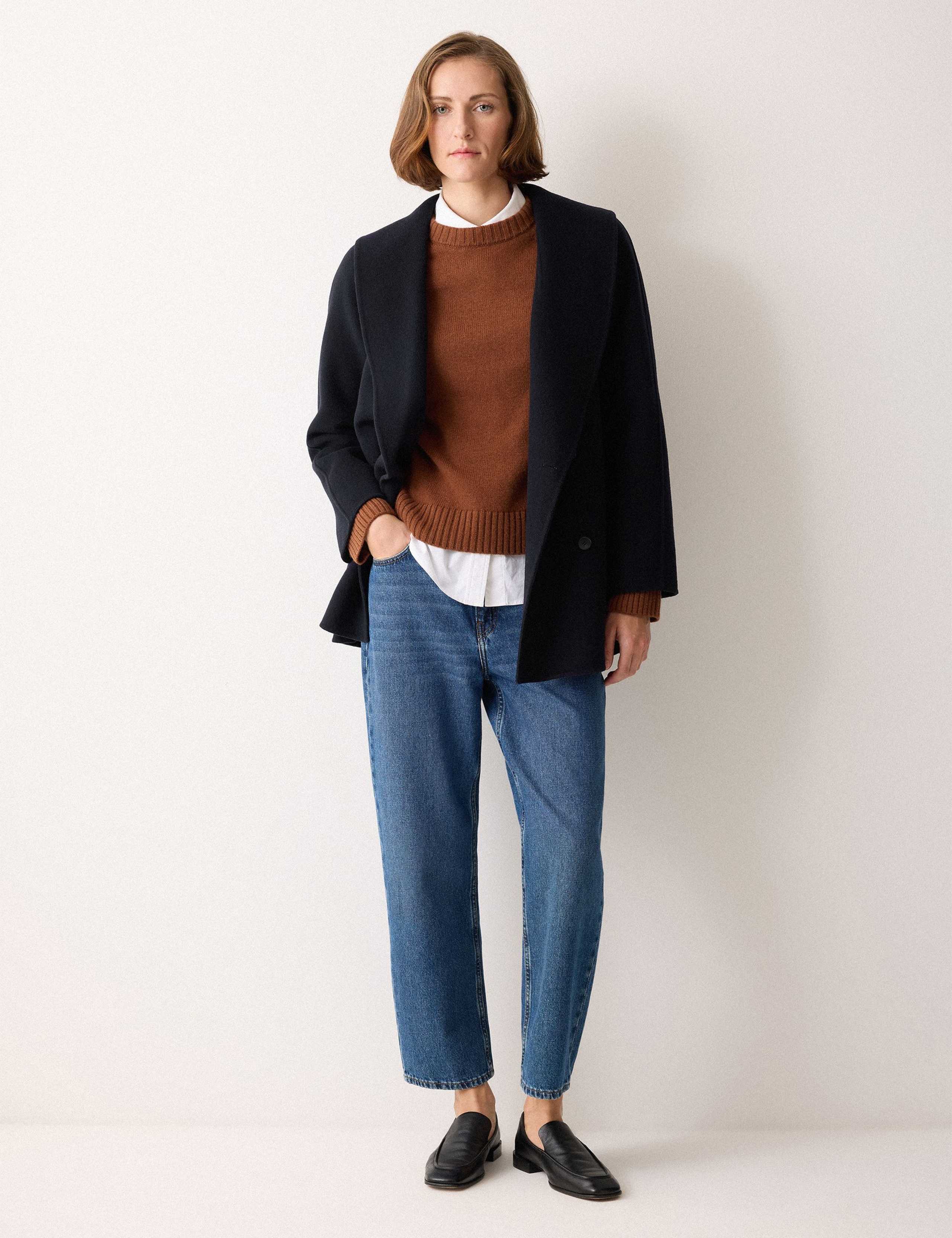 Double Faced Wool Rich Shawl Collar Peacoat 4 of 6