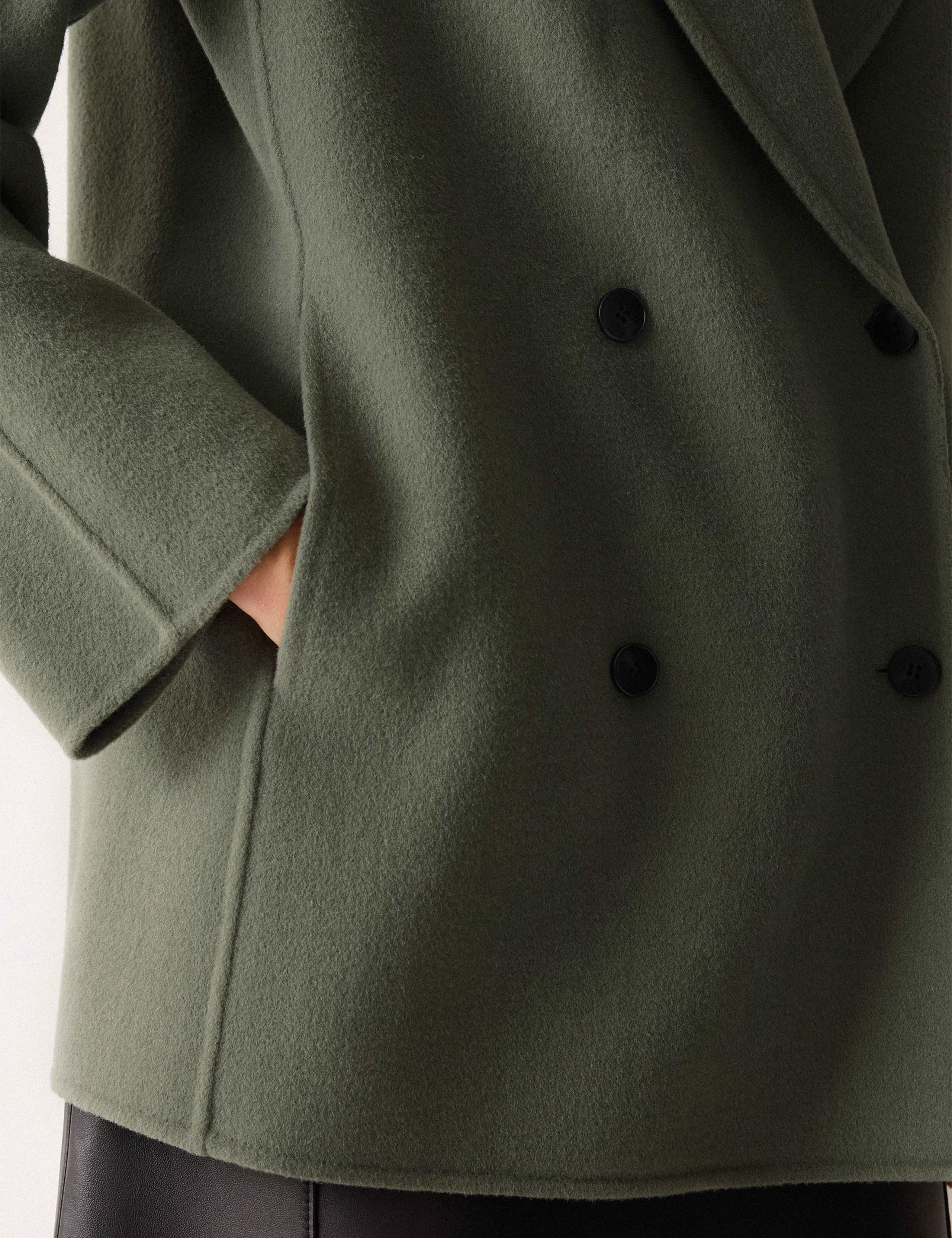 Double Faced Wool Rich Shawl Collar Peacoat 3 of 5