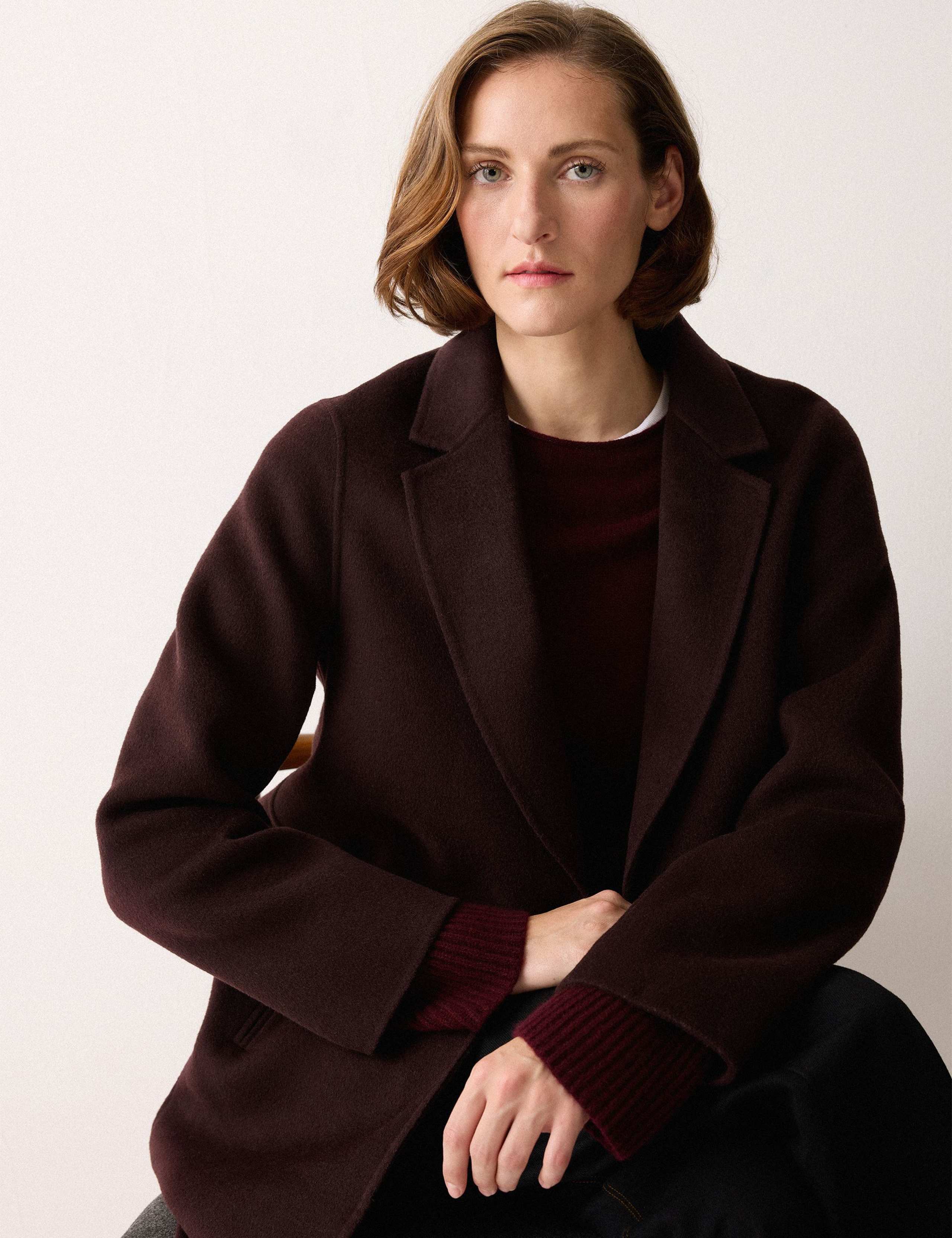 Double Faced Wool Rich Tailored Coat 5 of 7