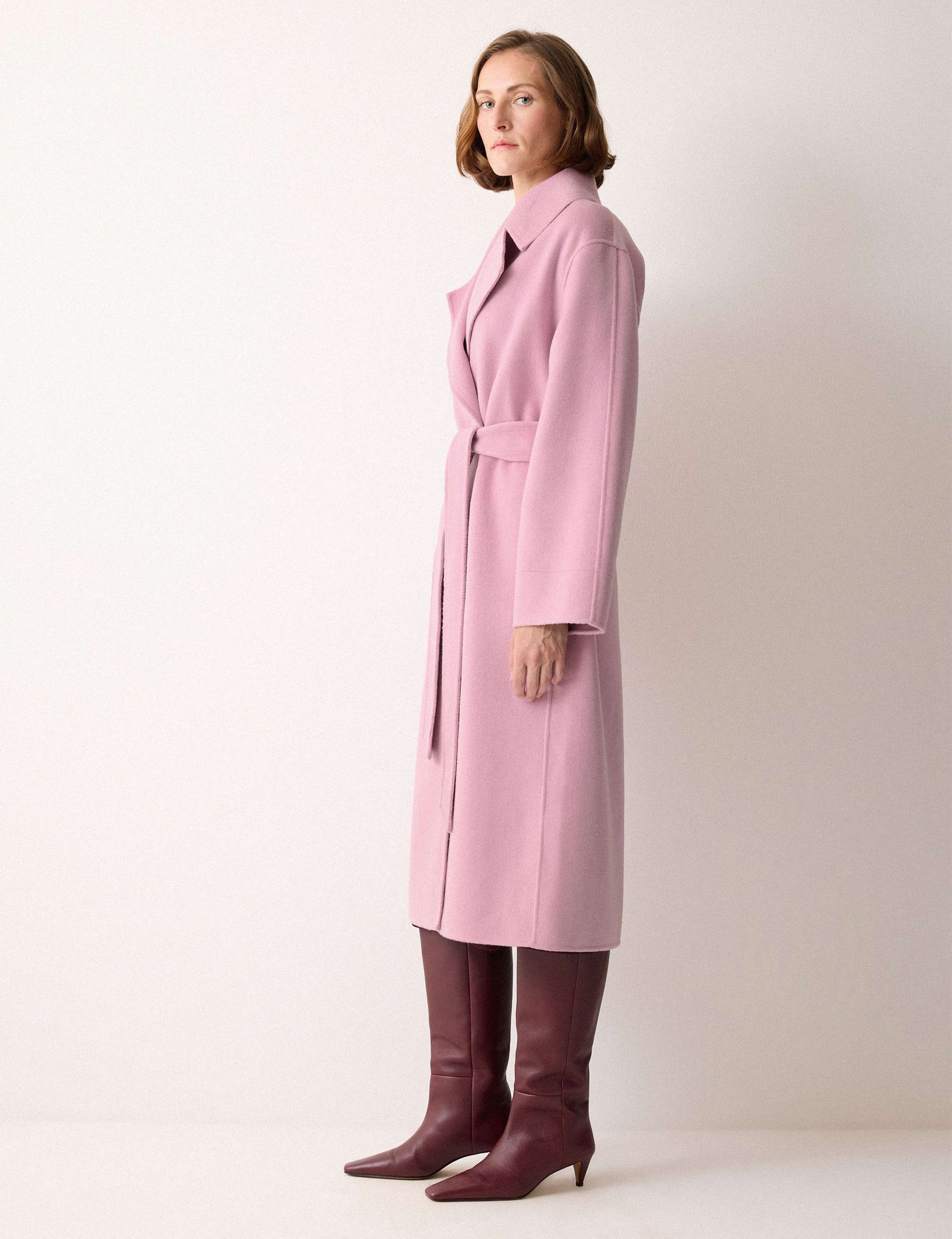 Double Faced Wool Rich Belted Wrap Coat 2 of 6