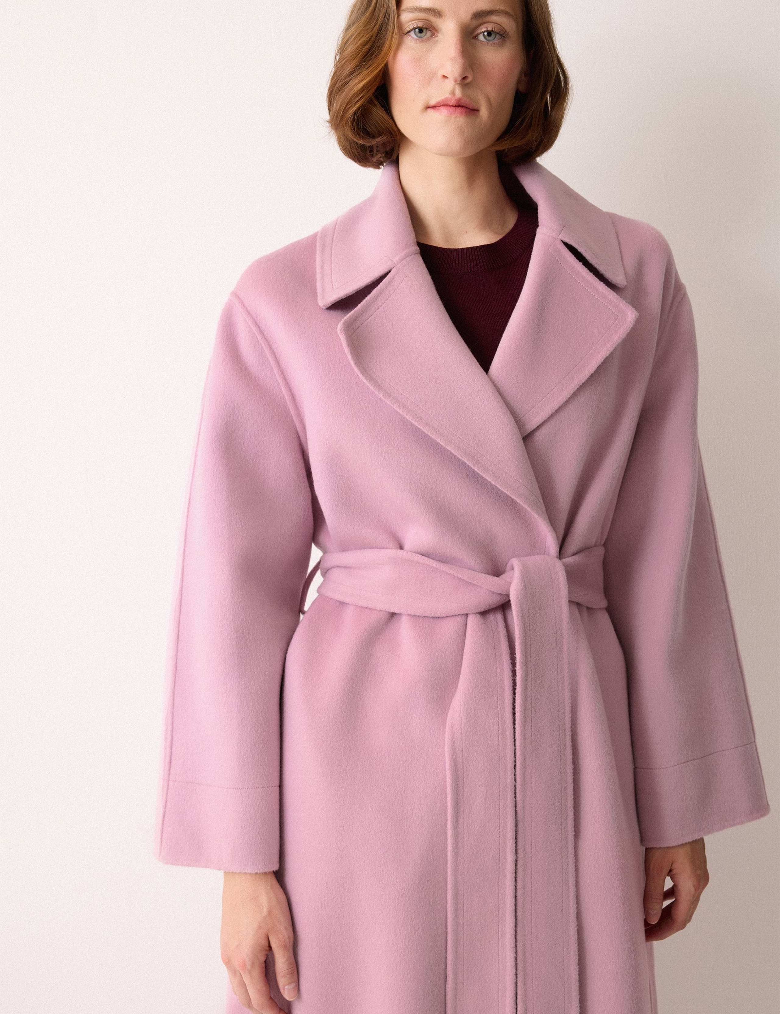 Double Faced Wool Rich Belted Wrap Coat 4 of 6