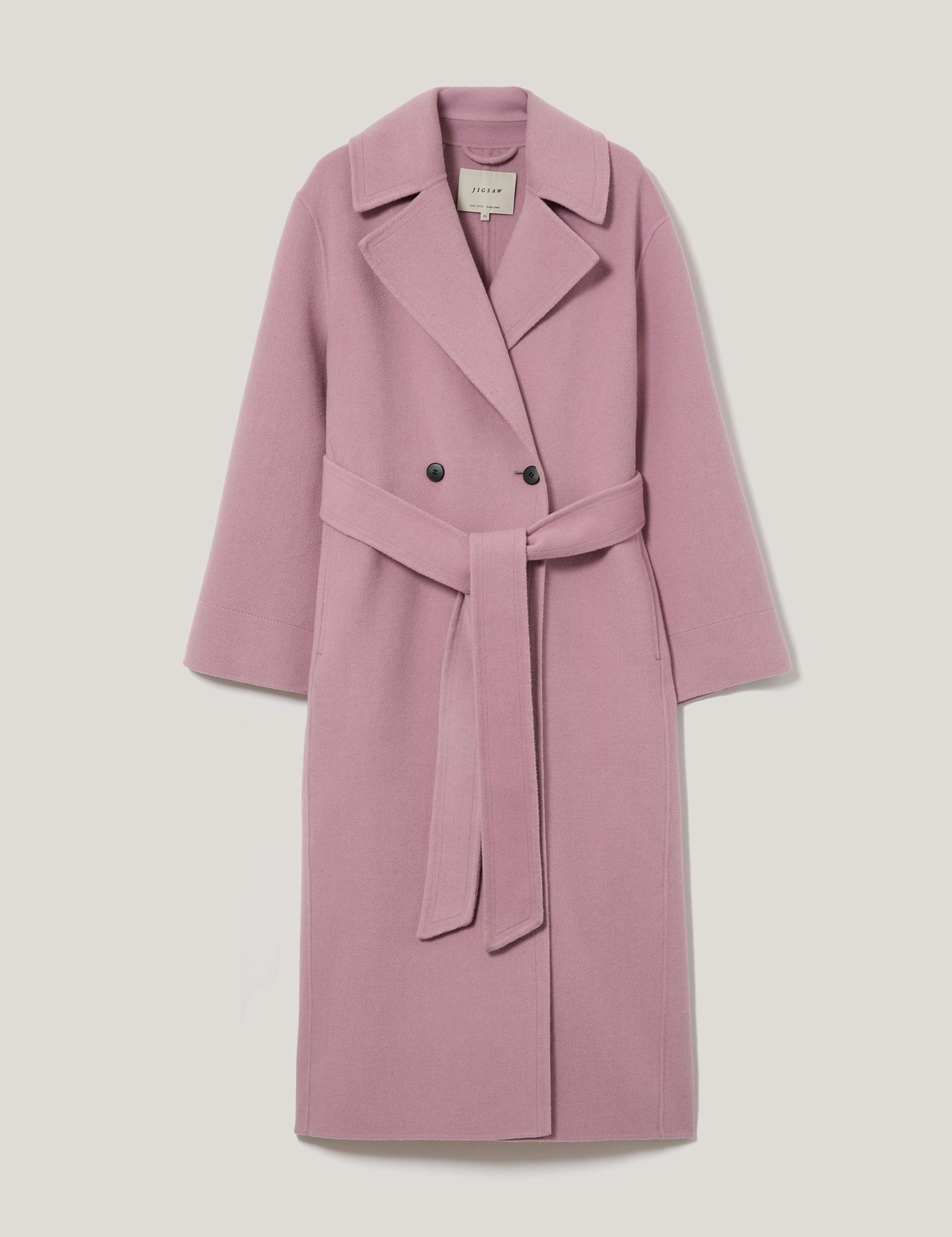 Double Faced Wool Rich Belted Wrap Coat 5 of 6