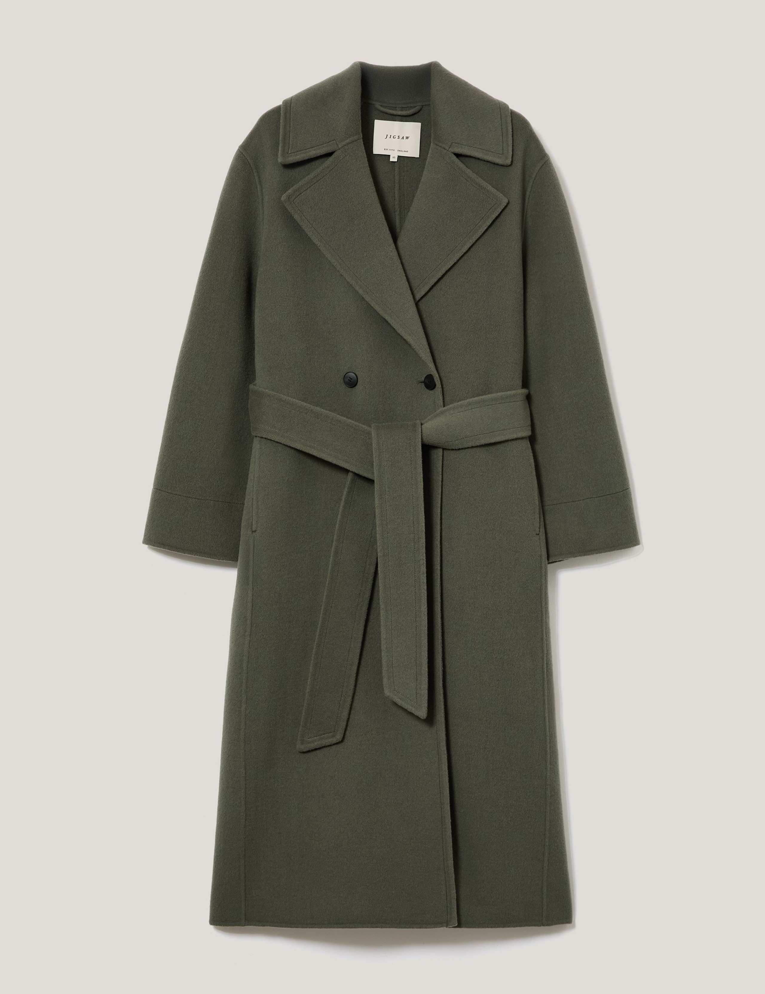 Double Faced Wool Rich Belted Wrap Coat 3 of 6
