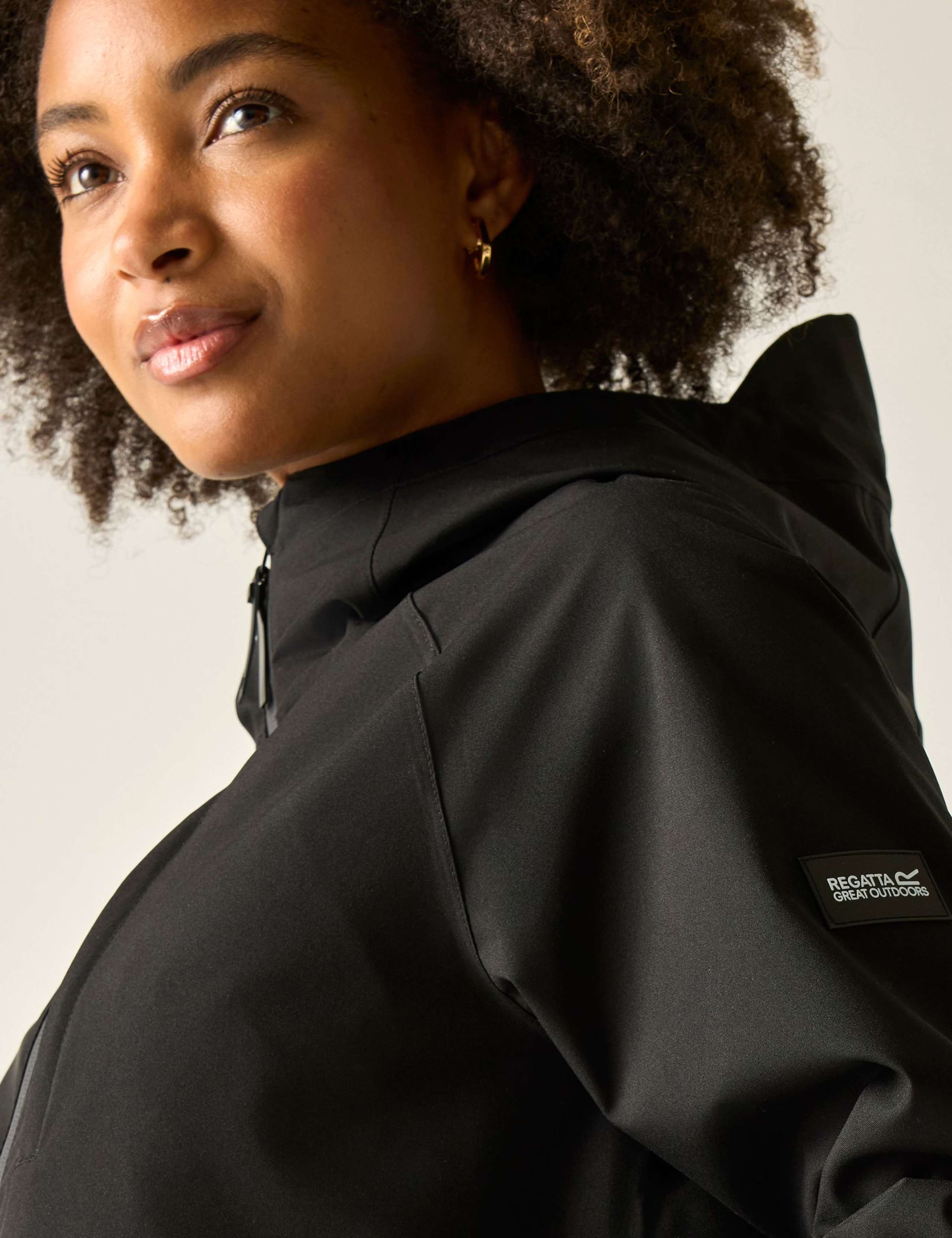 Levita Hooded Oversized Longline Raincoat 4 of 10