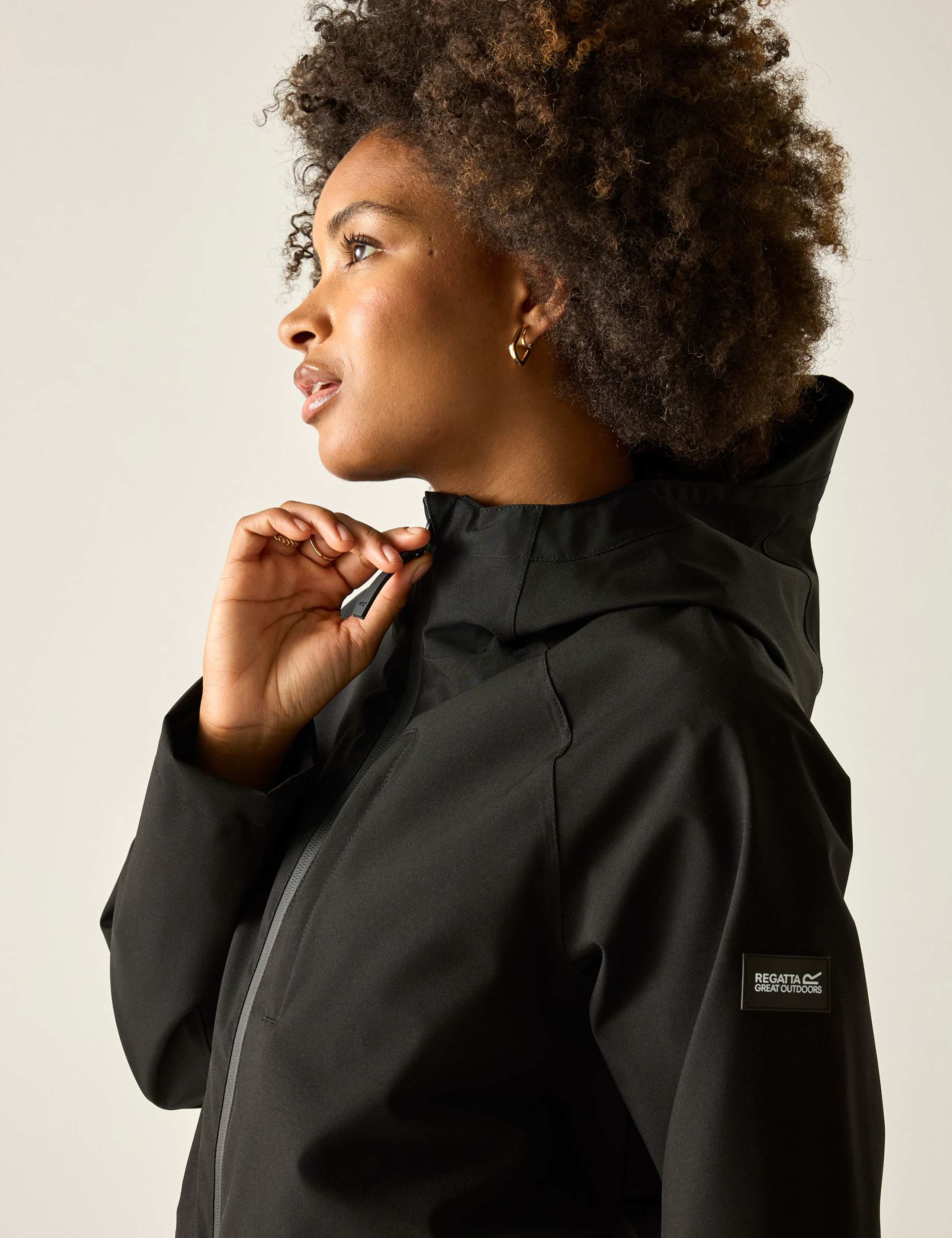 Levita Hooded Oversized Longline Raincoat 9 of 10