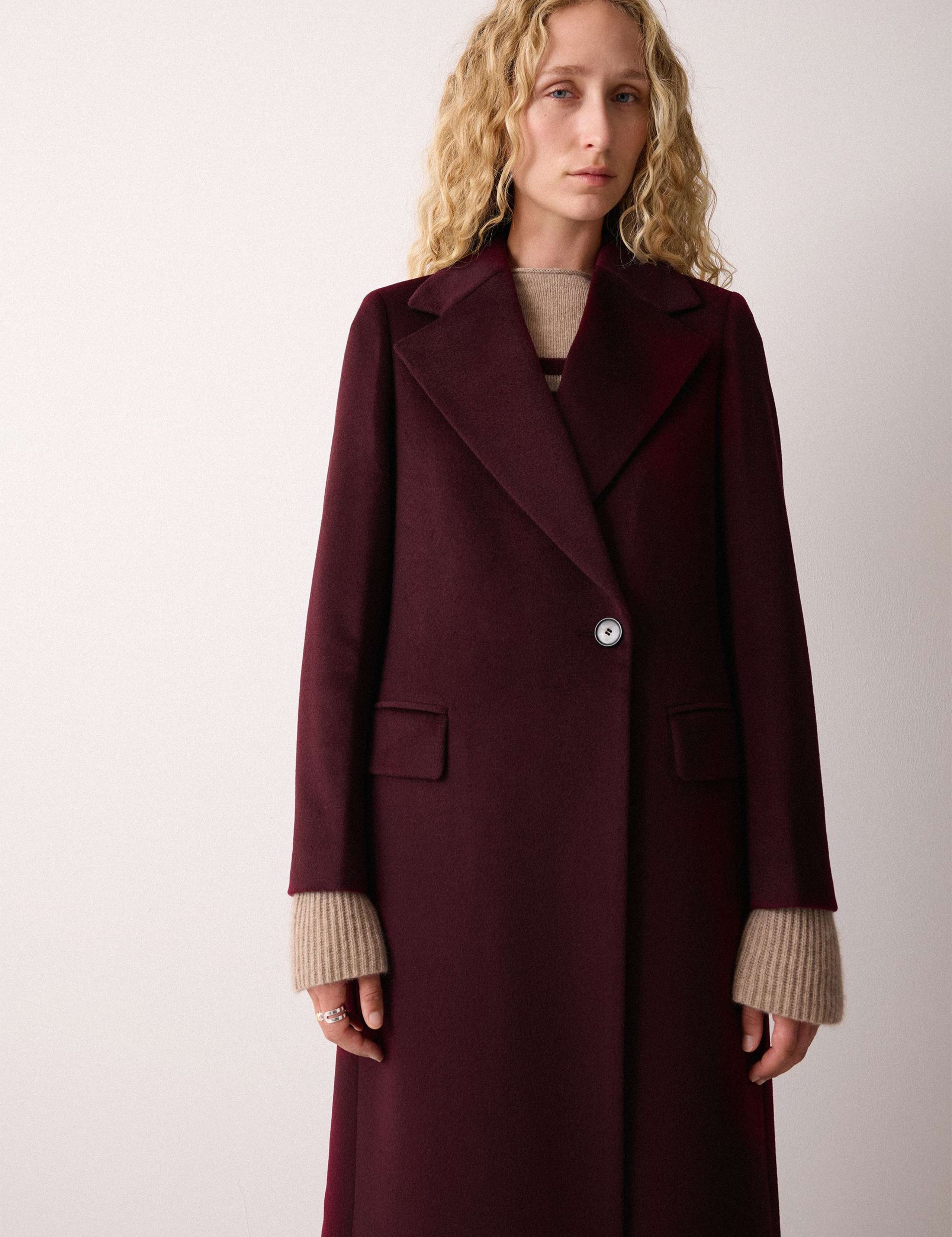 Pure Wool Collared Longline Duster Coat 3 of 6