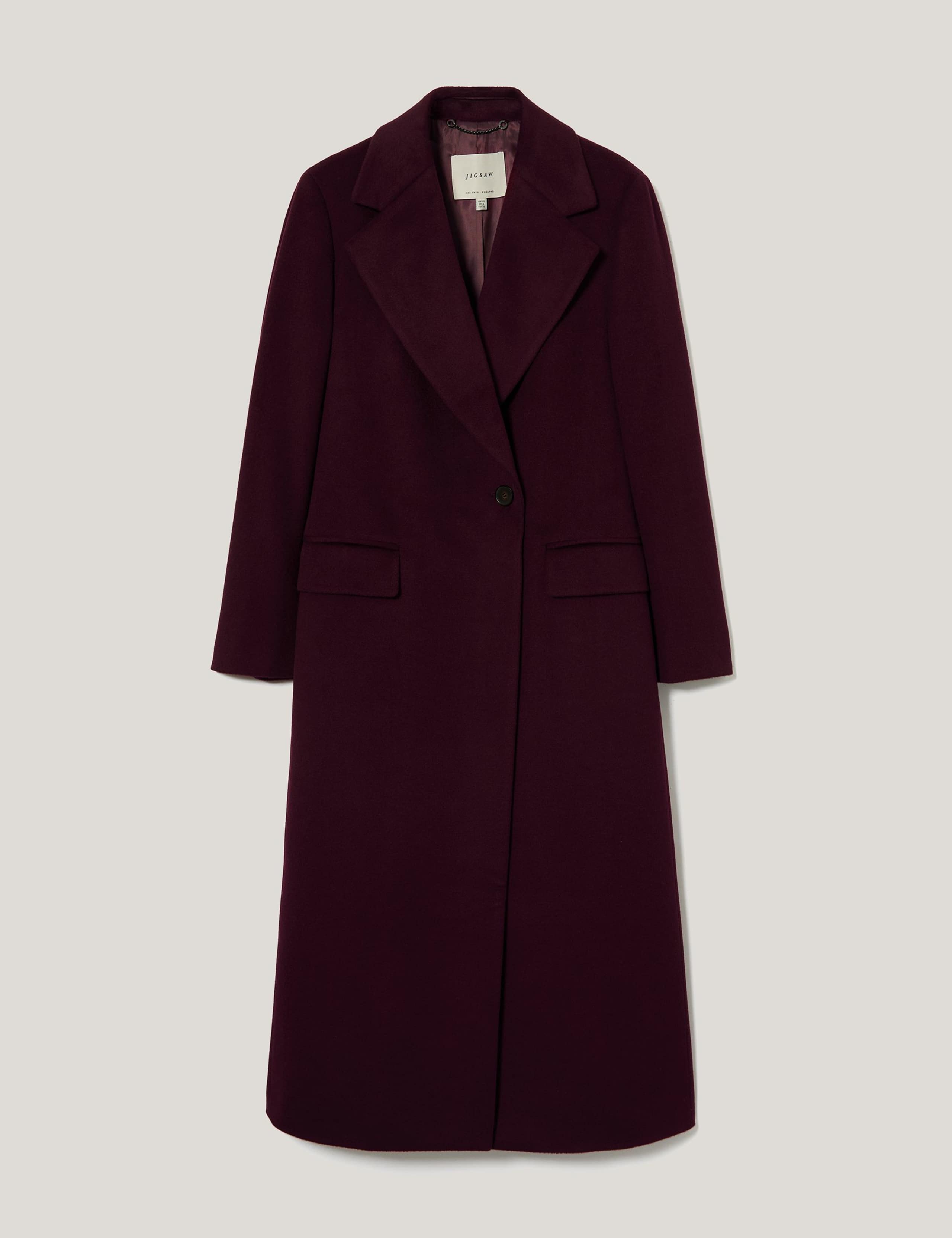 Pure Wool Collared Longline Duster Coat 2 of 6