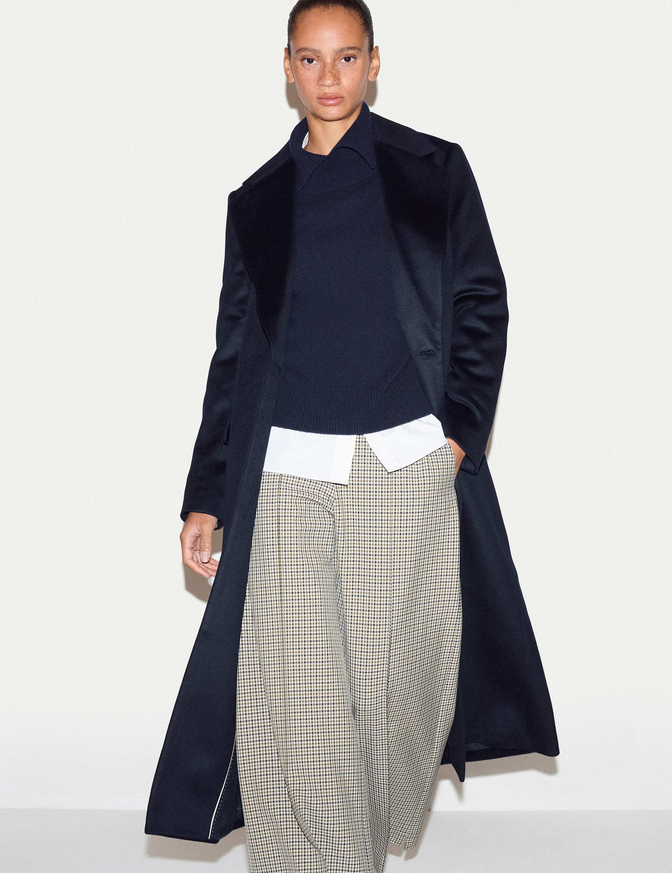 Pure Wool Collared Longline Duster Coat 3 of 6