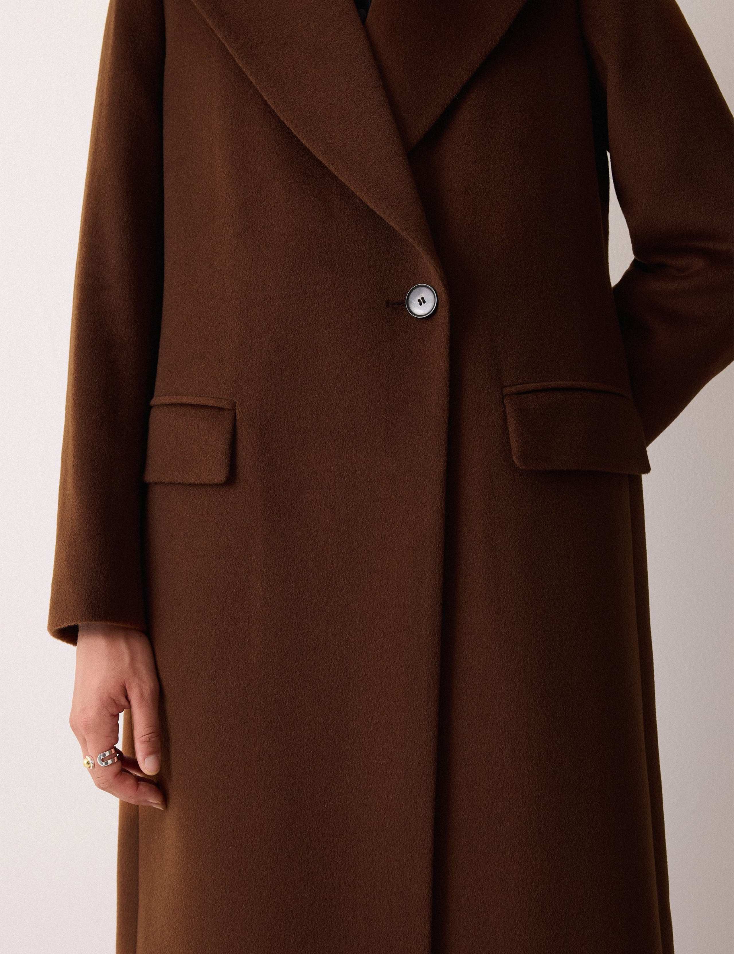 Pure Wool Collared Longline Duster Coat 5 of 6