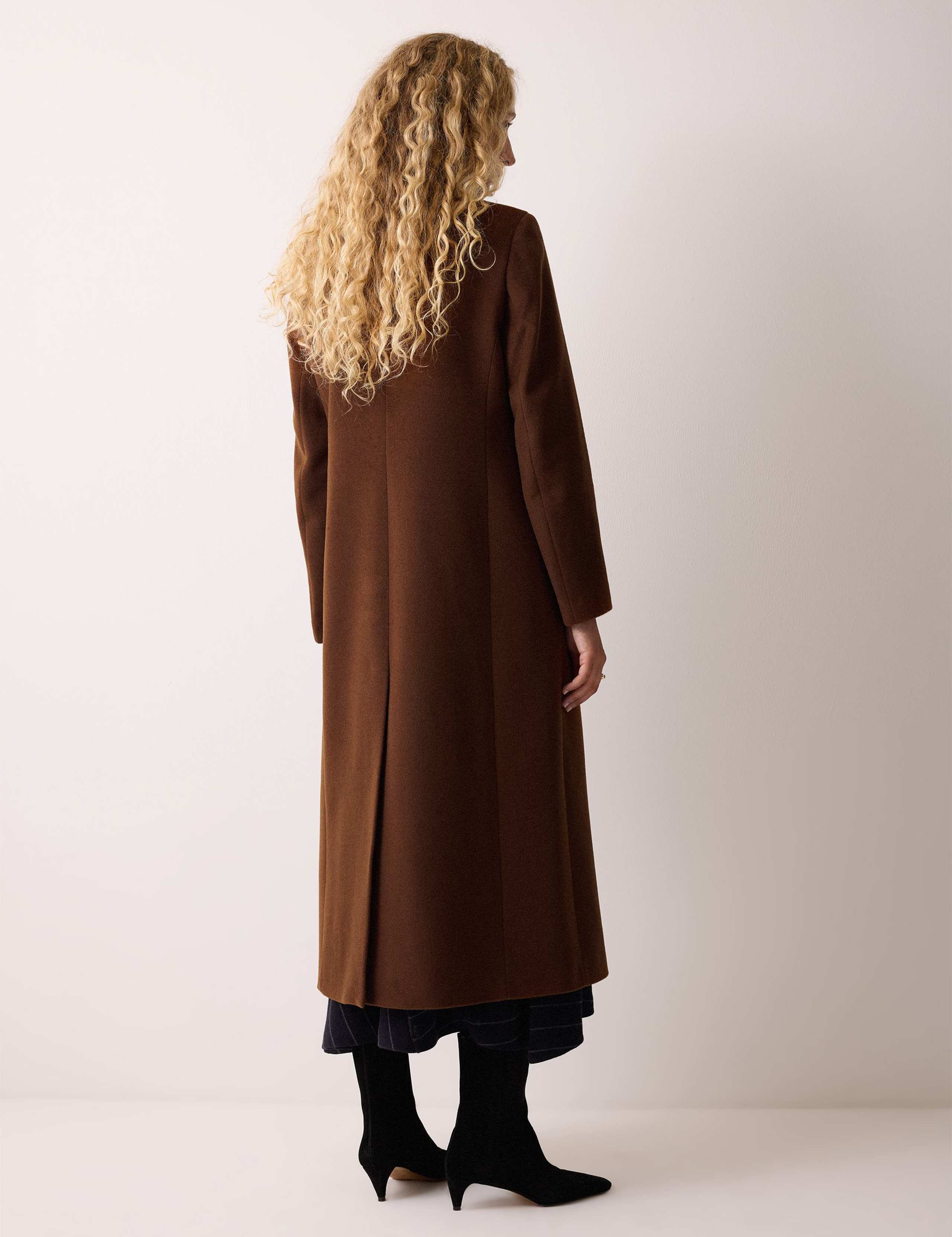 Pure Wool Collared Longline Duster Coat 6 of 6