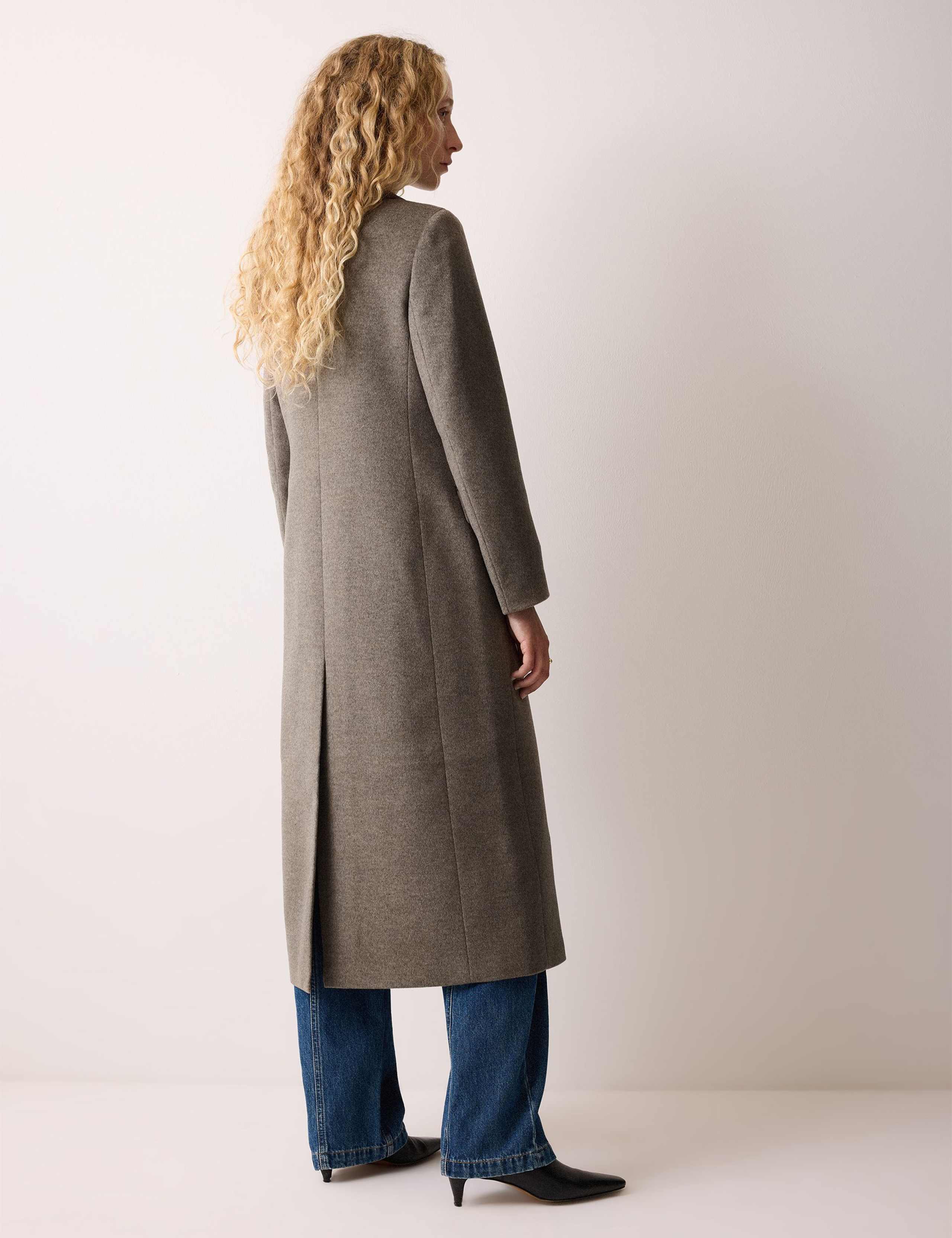 Pure Wool Collared Longline Duster Coat 5 of 6