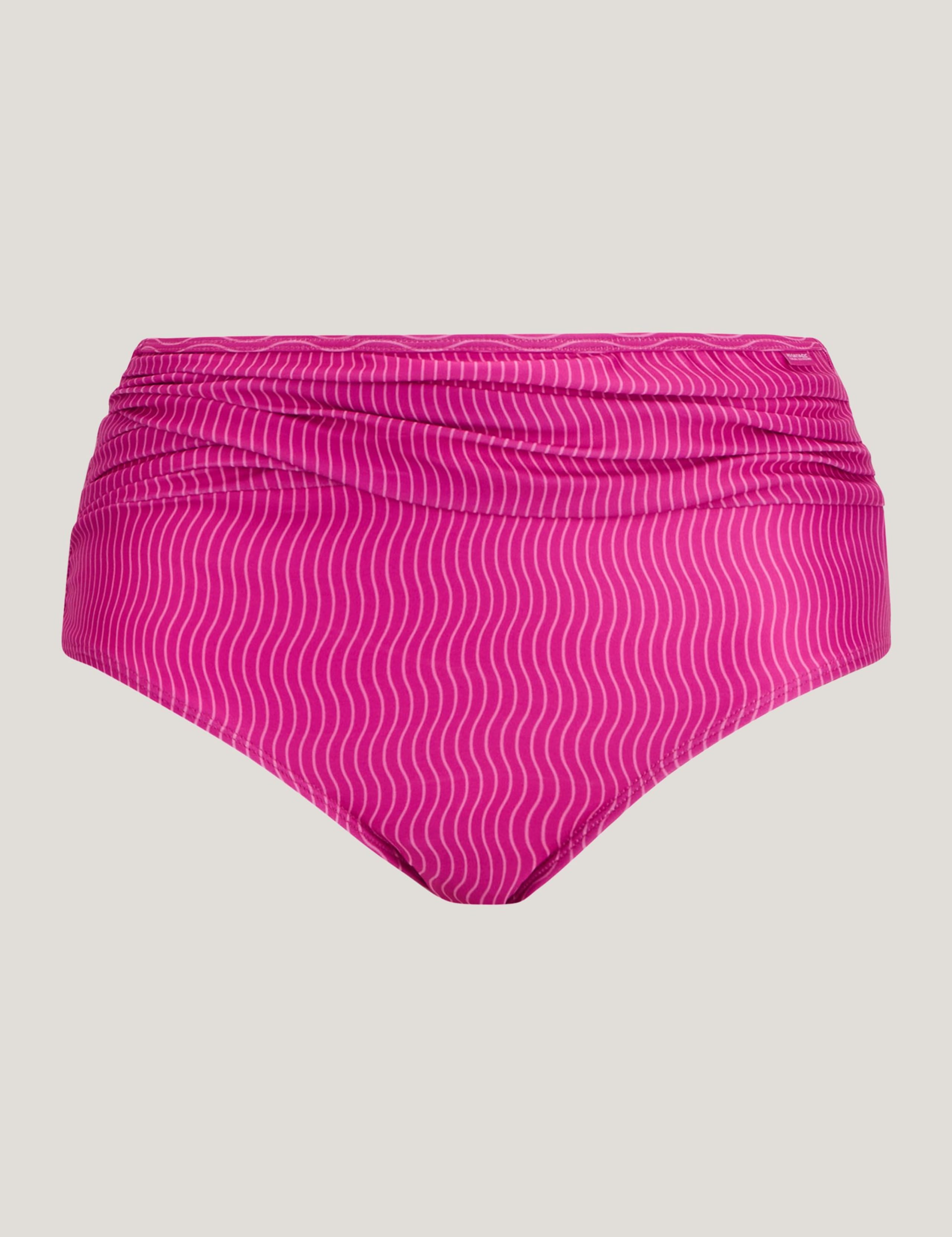 Loria Striped High Waisted Bikini Bottoms 2 of 7