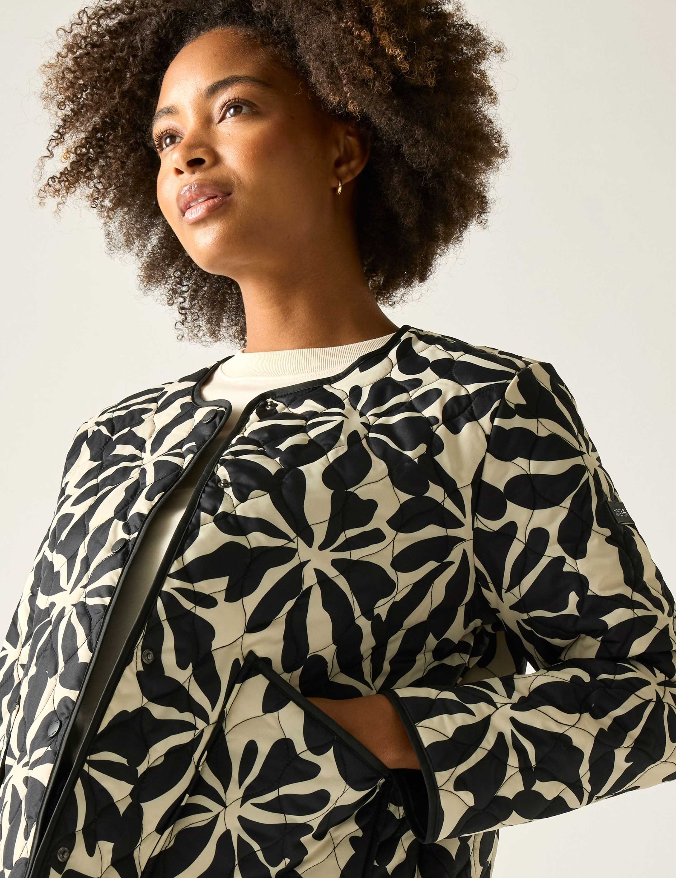 Mira Floral Oversized Puffer Jacket 4 of 7