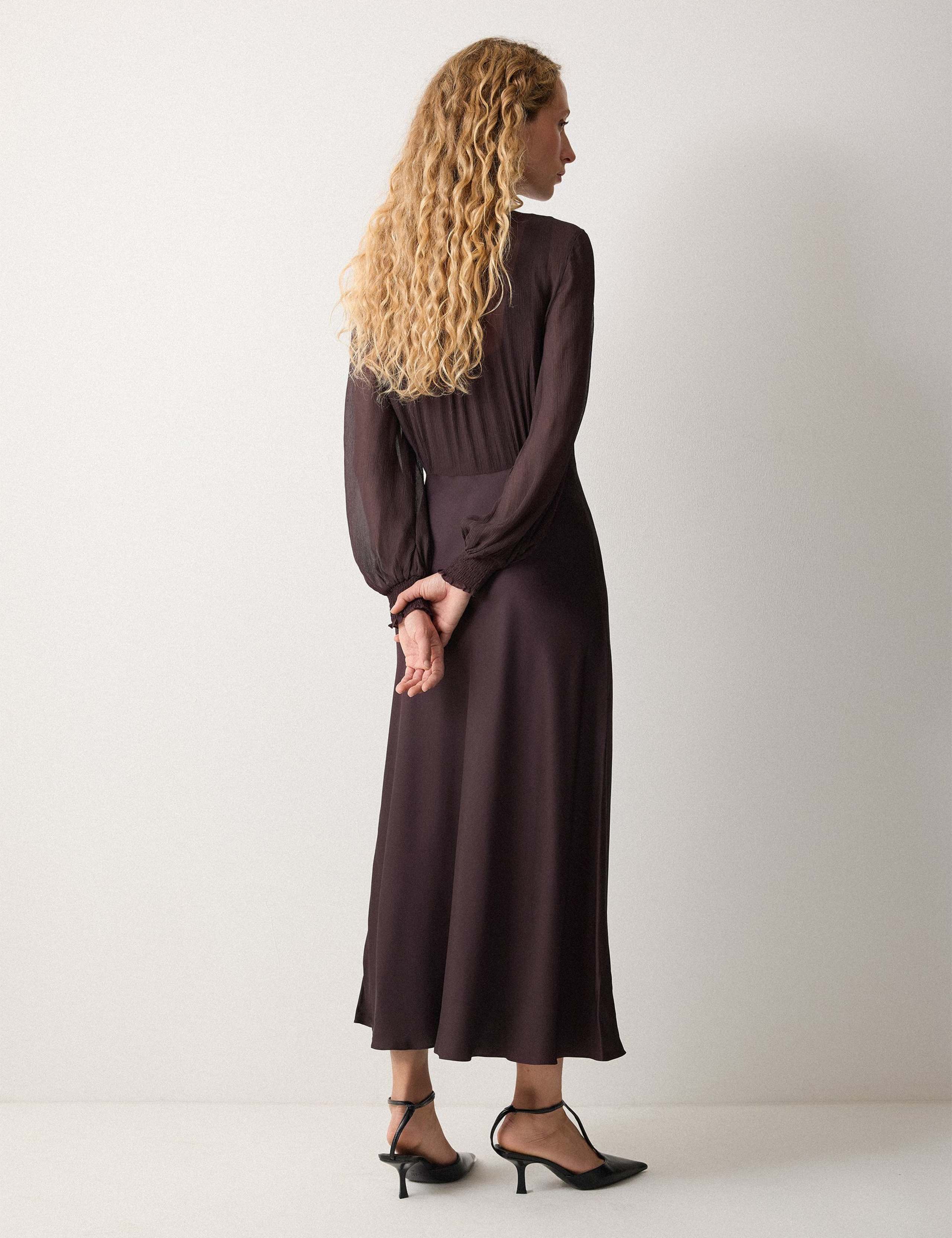 V-Neck Midi Tailored Dress 6 of 6